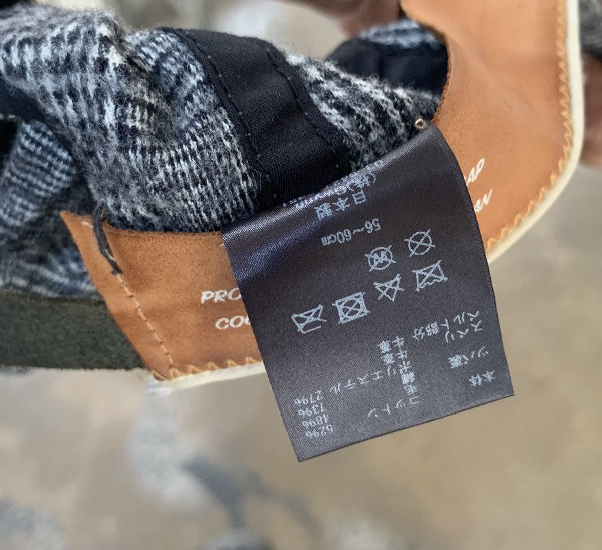 Japanese Brand [POTEN] Glen Check Baseball Cap Size ONE SIZE - 9 Thumbnail