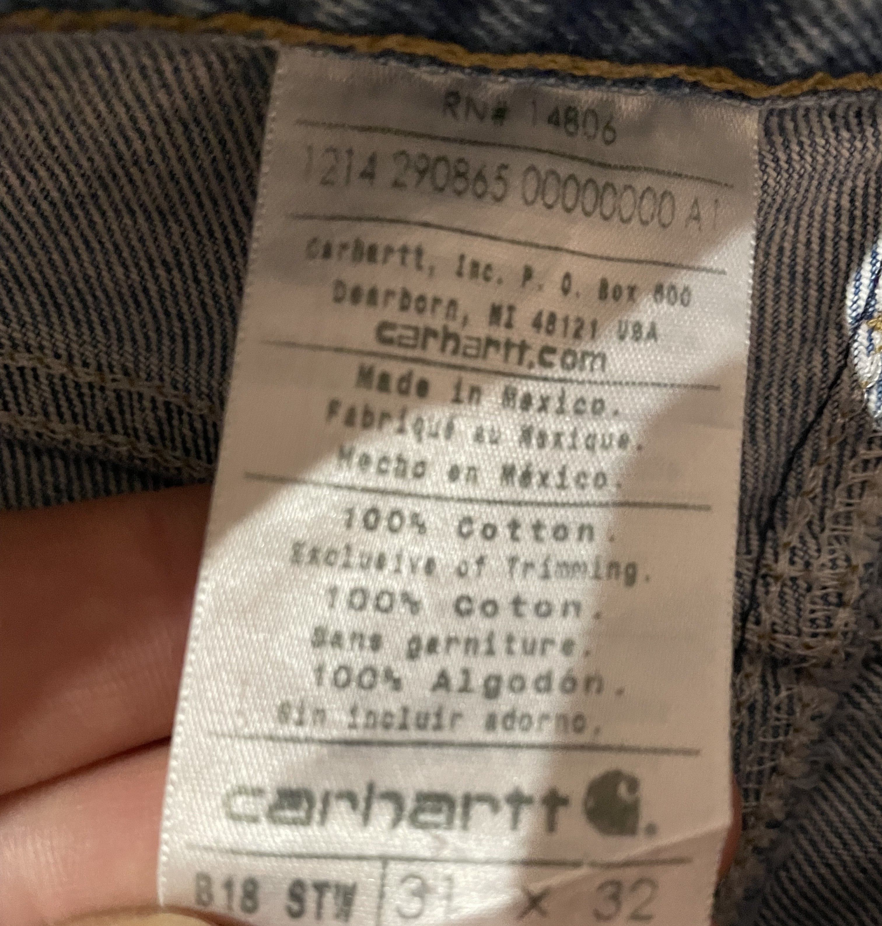 Carhartt Carhartt Jeans Vintage W32 Traditional Fit Size US 32 / EU 48 - 3 Thumbnail