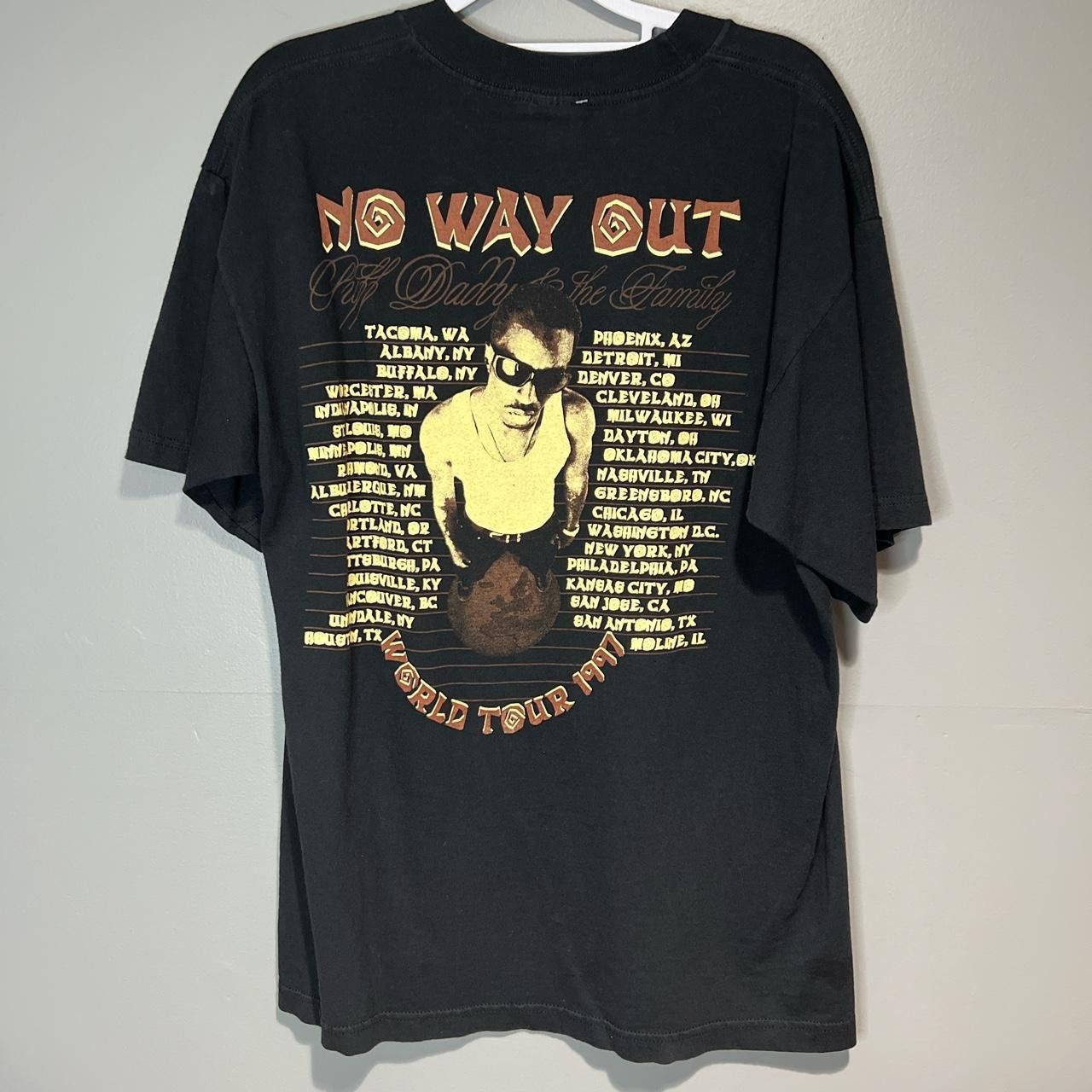 Vintage P Diddy Puff Daddy Puffy No away Out rap tee rap shirt 1998 Size US L / EU 52-54 / 3 - 4 Thumbnail