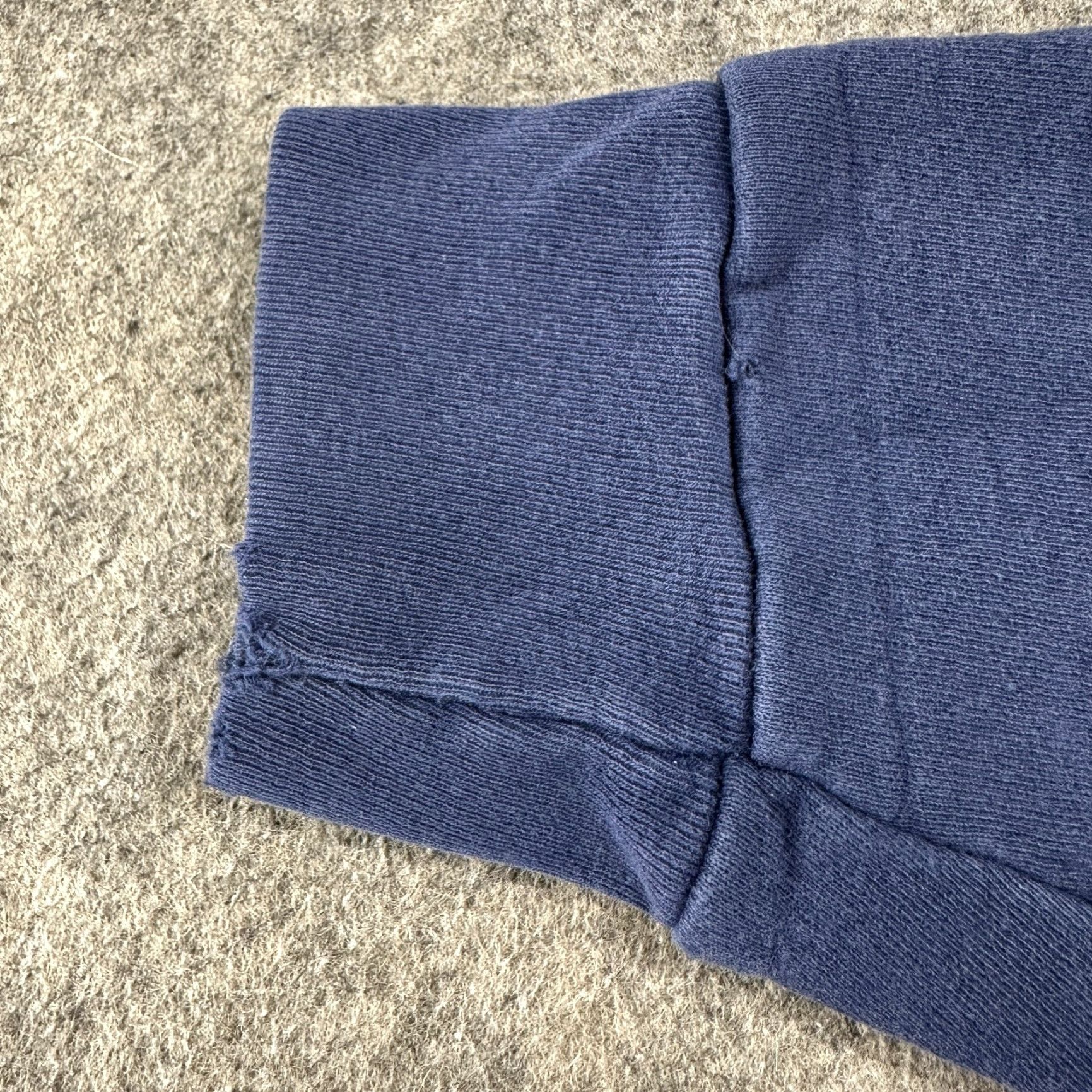 Fruit Of The Loom VINTAGE Fruit Of The Loom Hoodie Mens XL Blue Pullover Heavyweight Faded 90s Size US XL / EU 56 / 4 - 4 Thumbnail