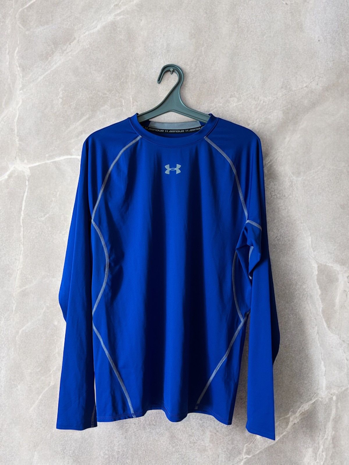 Under Armour × Vintage UNDER ARMOUR THERMO LONG SLEEVE SWEATSHIRT NEON HEATGEAR y2k Size US XXL / EU 58 / 5 - 1 Thumbnail