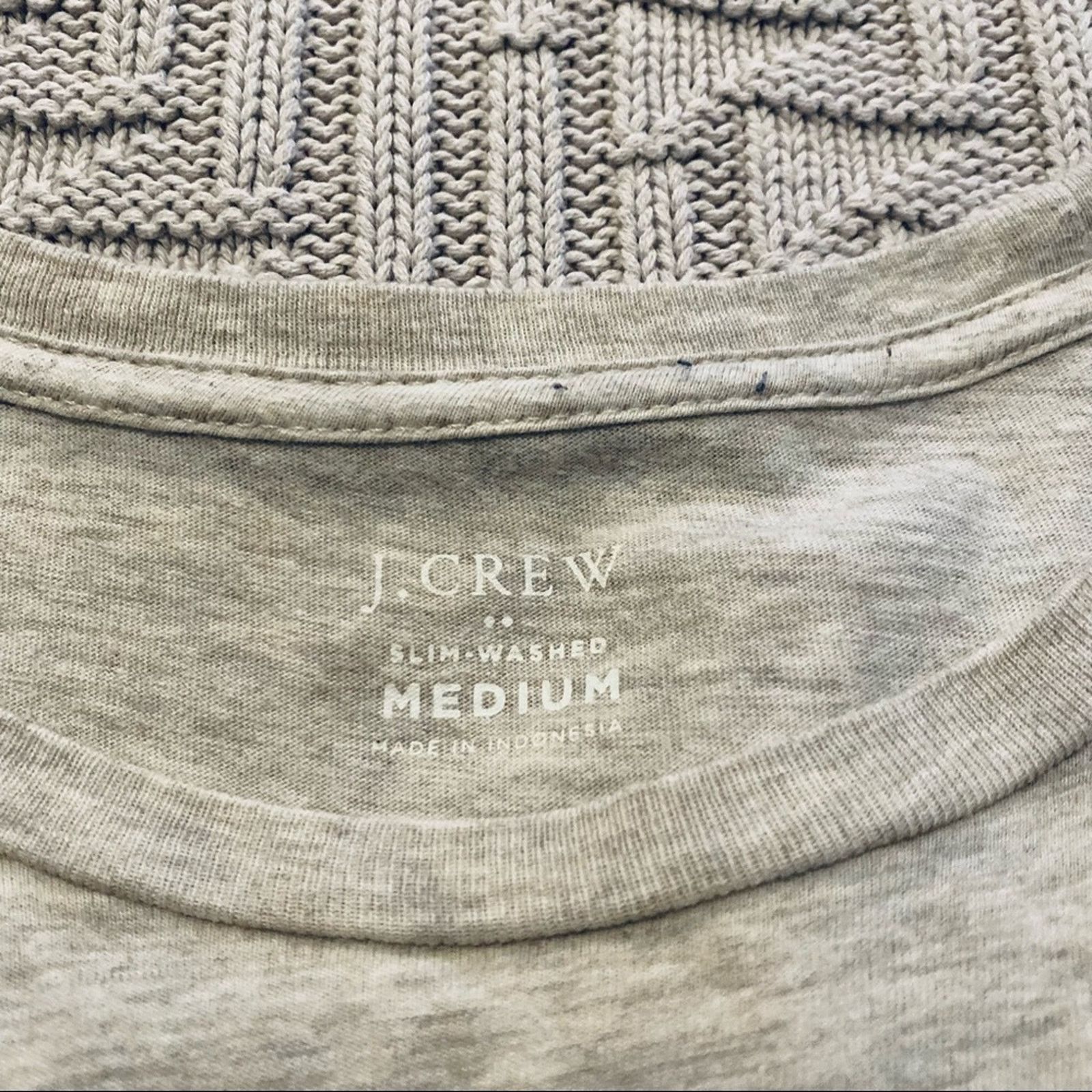 J.Crew J Crew beige long sleeve slim fit tee Size US M / EU 48-50 / 2 - 4 Thumbnail