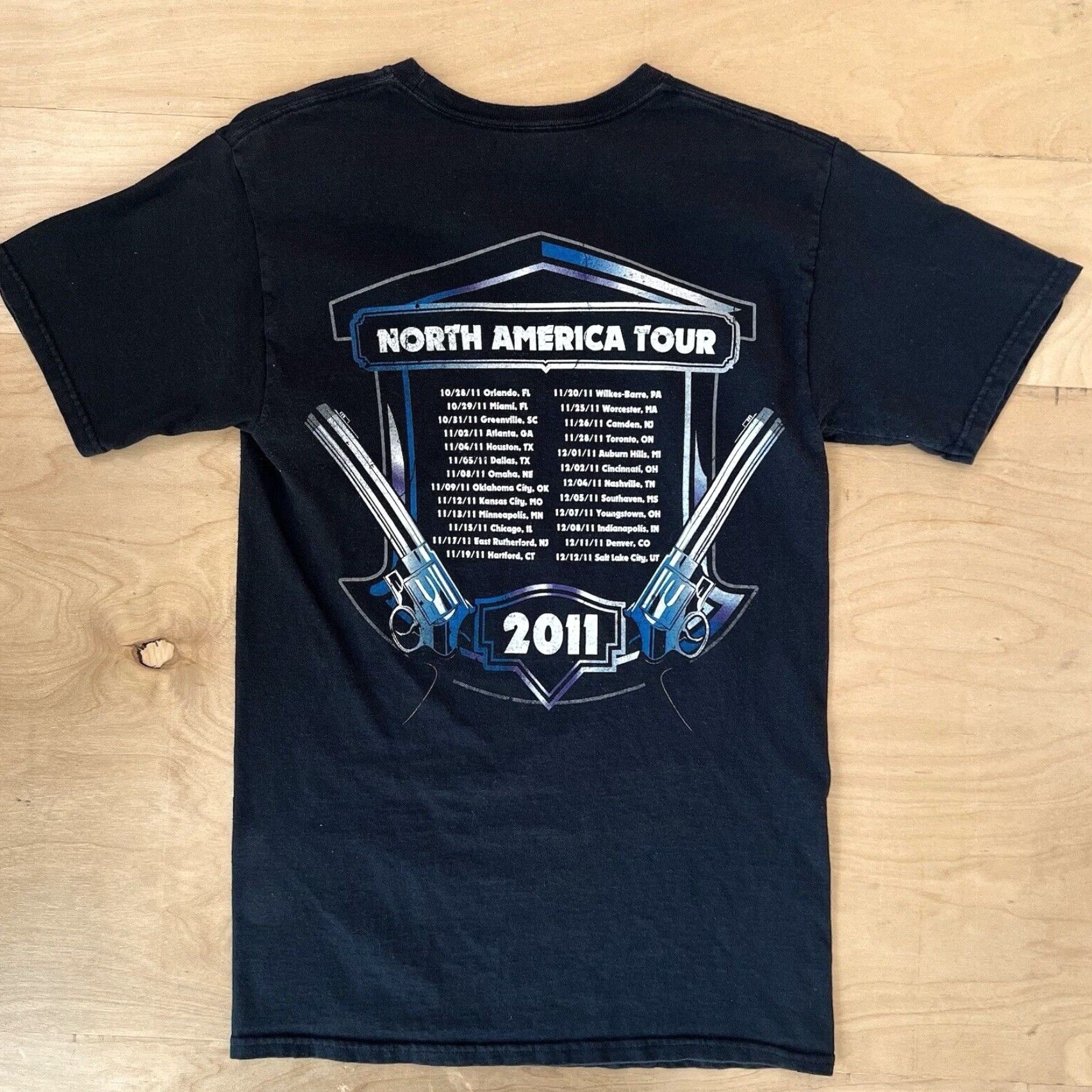 Vintage Guns N Roses Tour Shirt Small Black Mens Short Sleeve Vintage? No (Note: original is not vintage) Size US S / EU 44-46 / 1 - 6 Thumbnail
