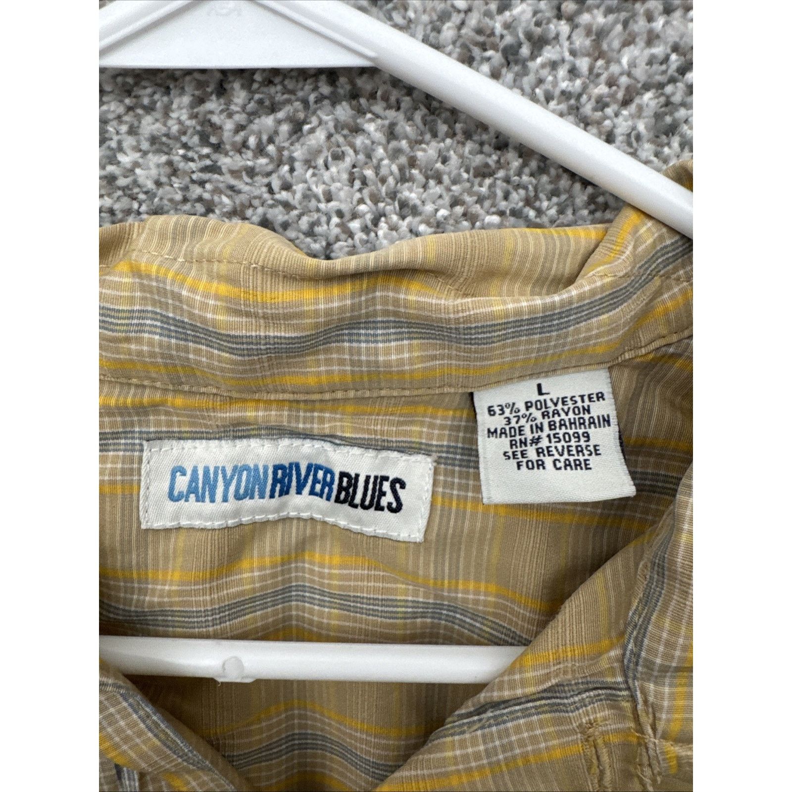 Other Y2K Button Up Shirt Mens L Plaid Retro Grandpacore Coastal Size US L / EU 52-54 / 3 - 5 Thumbnail