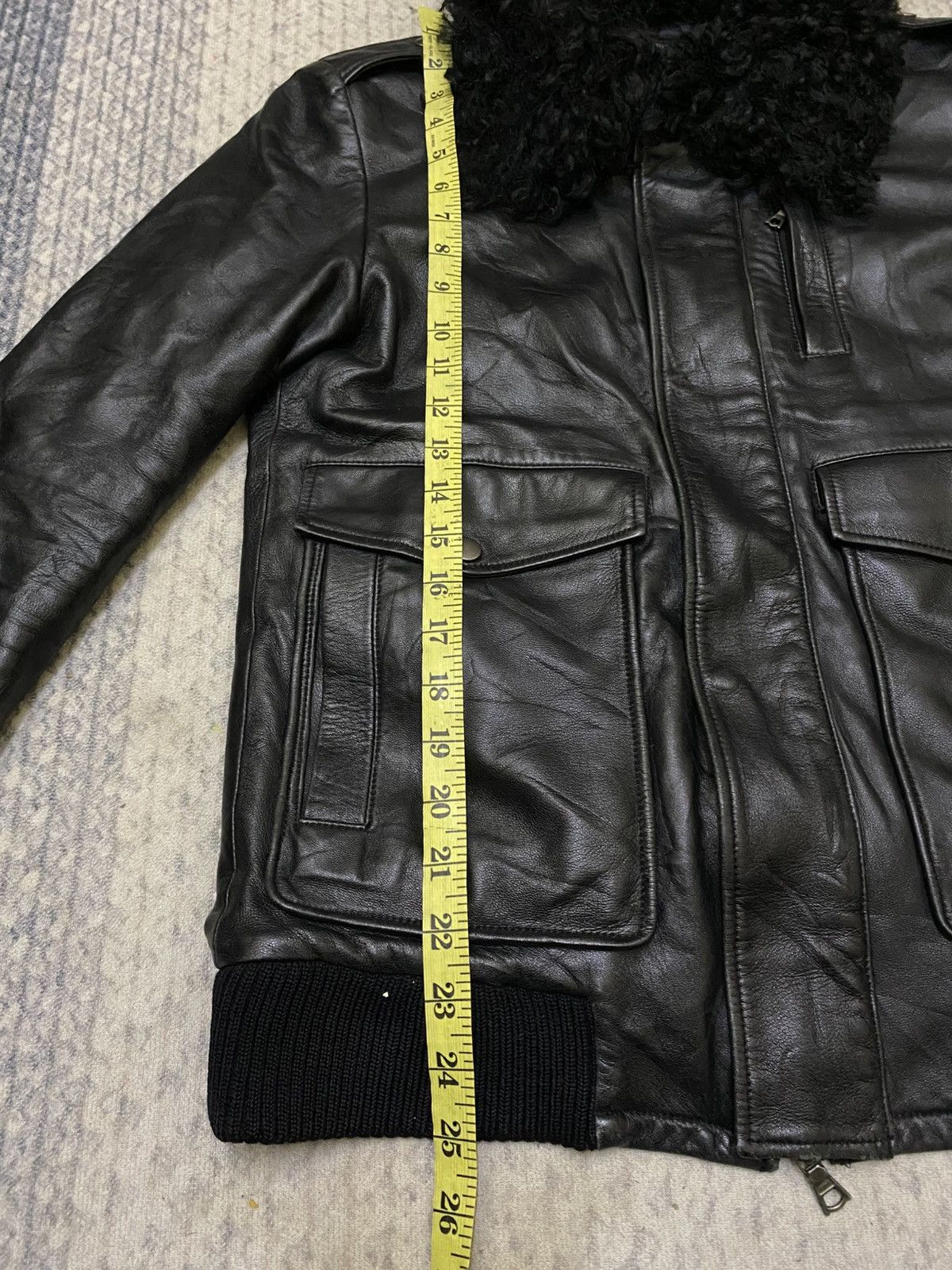 NO ID NO ID A2 LEATHER JACKET FUR NECK LINING REMOVEABLE Size US S / EU 44-46 / 1 - 15 Thumbnail