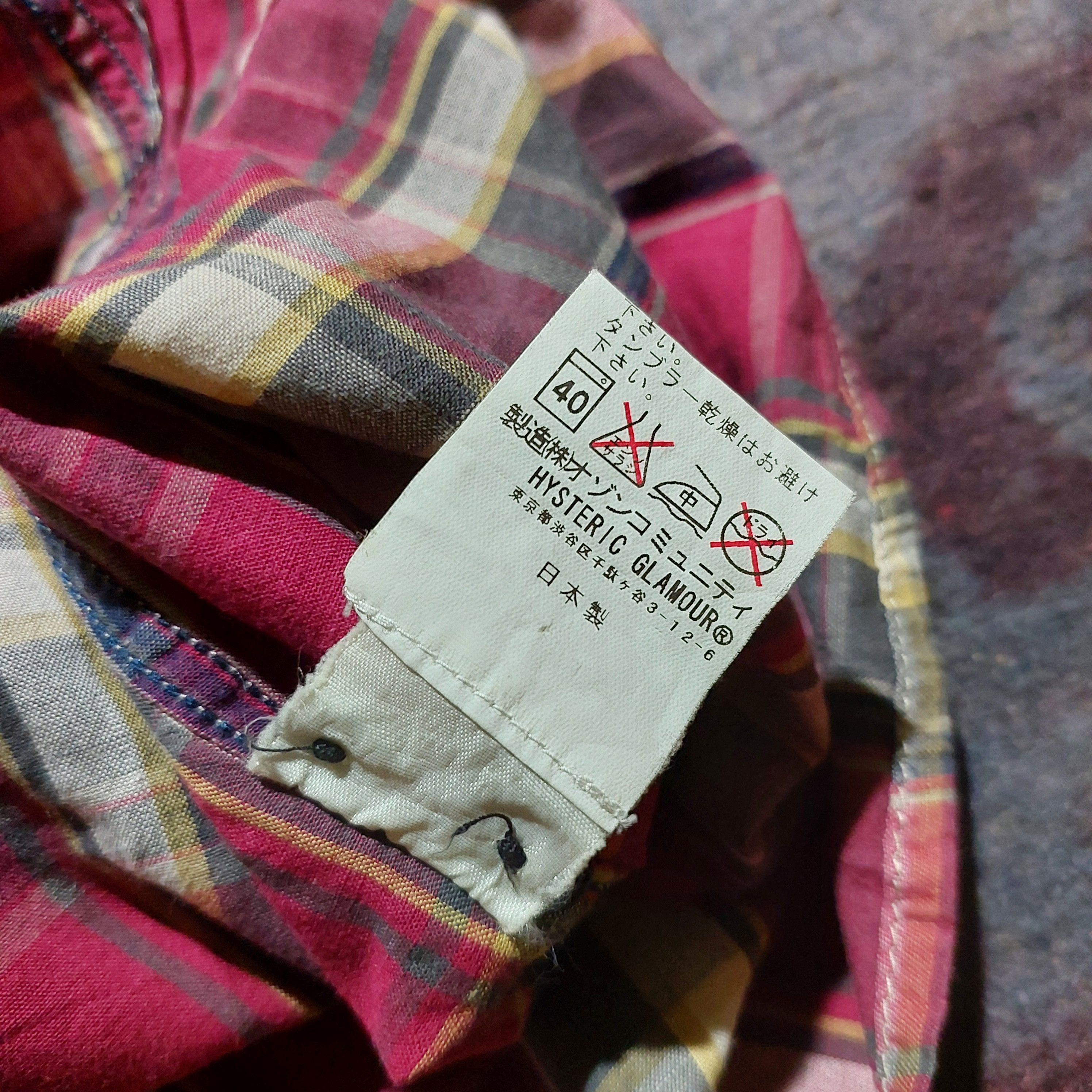 Hysteric Glamour Hysteric glamour checkered two pocket shirt Size US S / EU 44-46 / 1 - 9 Thumbnail