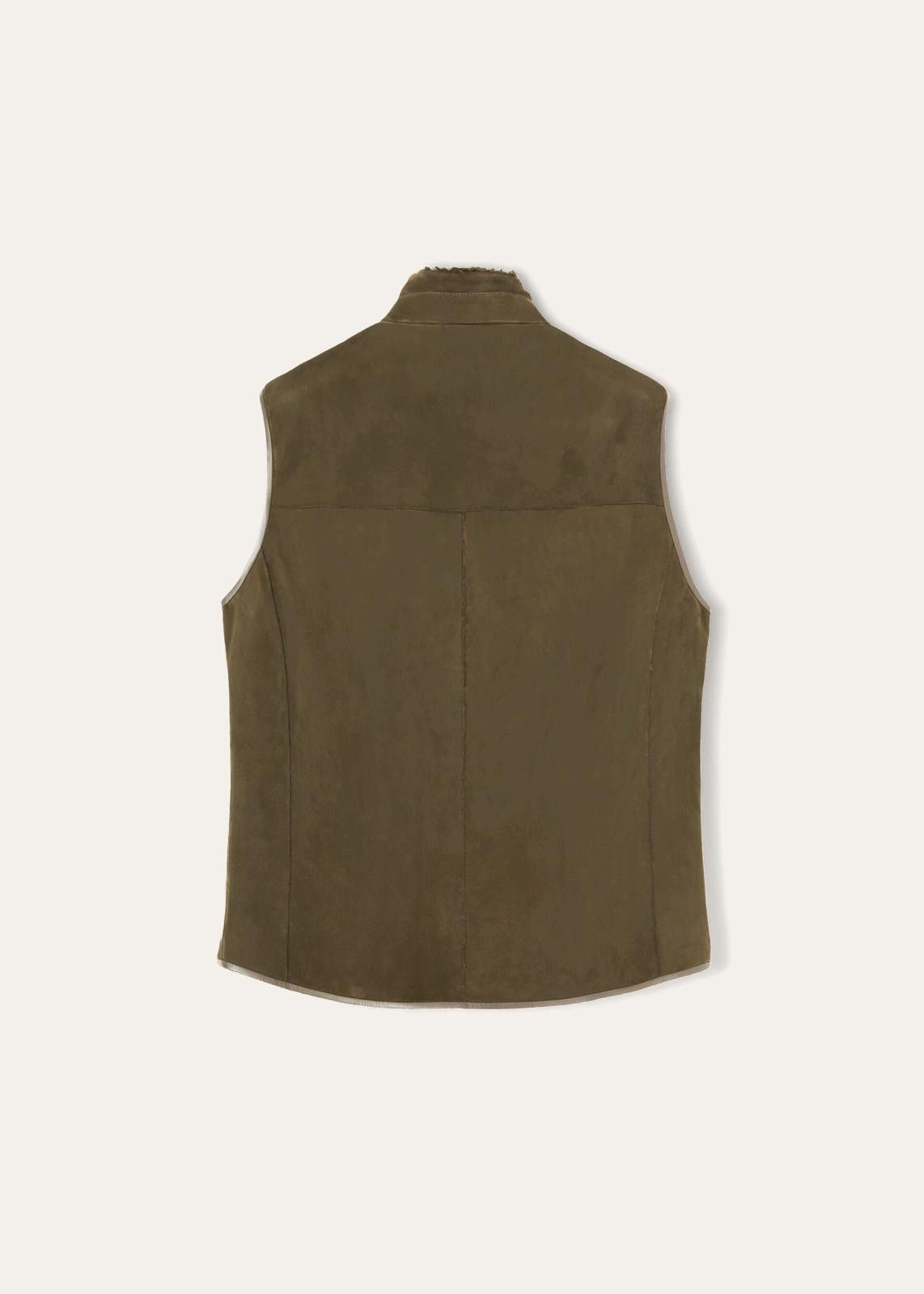 Loro Piana o1srvl11e1224 Shearling Marlin Vest in Green Size US S / EU 44-46 / 1 - 2 Thumbnail