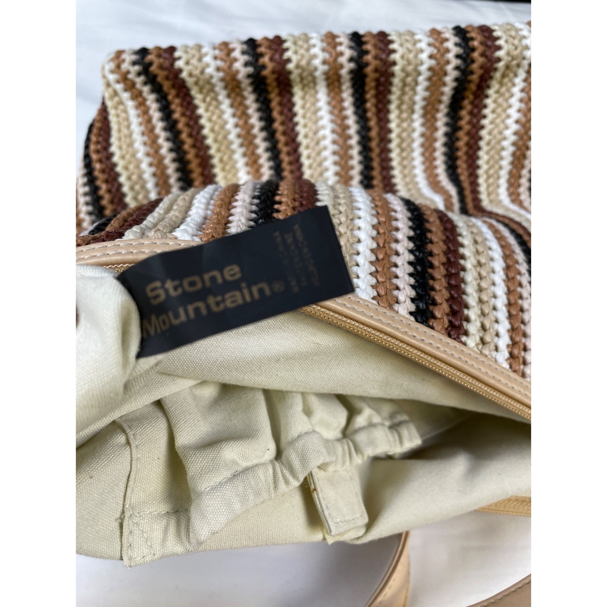 Other Stone Mountain Women's Crocheted Tan Multi Shoulder bag SKU Size ONE SIZE - 14 Thumbnail