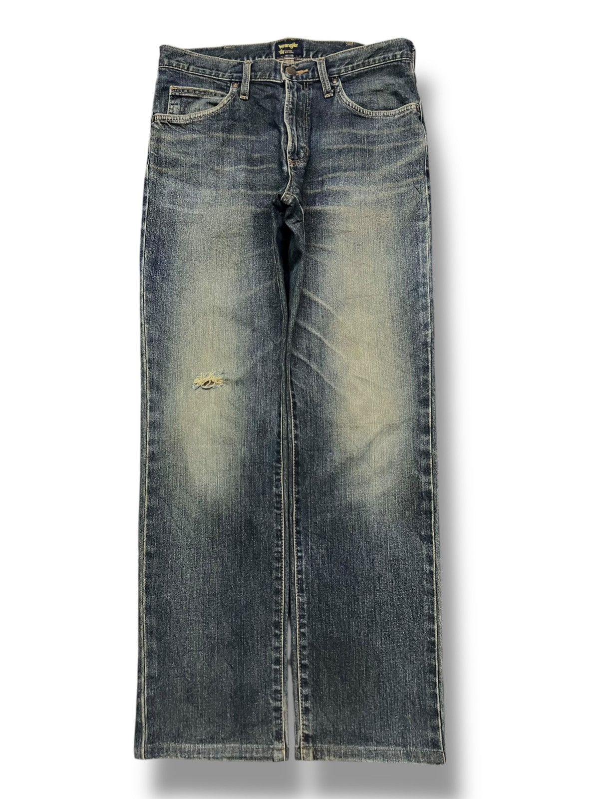 Wrangler Vintage Y2K Wrangler - Faded Mud Wash, Distressed Jeans Size US 31 - 2 Thumbnail