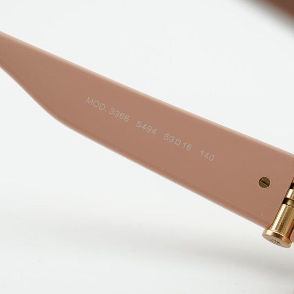 Versace Versace VE3366 5494 Eyeglasses Nude 53mm Cat Eye Frame Size ONE SIZE - 6 Thumbnail