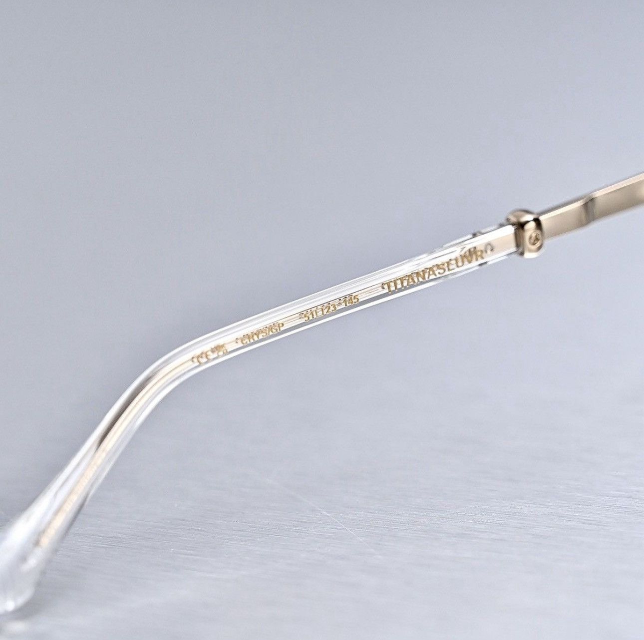 Chrome Hearts CHROME HEARTS TITANASLUVR CRYSTAL/GOLD PLATED GLASSES Size ONE SIZE - 5 Thumbnail