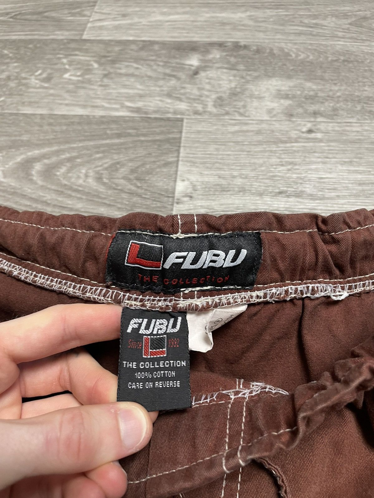 Fubu Vintage FUBU Brown Carpenter Pants Rap 90s Size US 35 - 12 Thumbnail