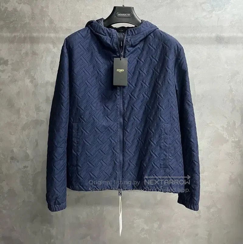 Fendi Fendi Men's Blue Cotton Hoodie Jacket . Size US XL / EU 56 / 4 - 1 Thumbnail
