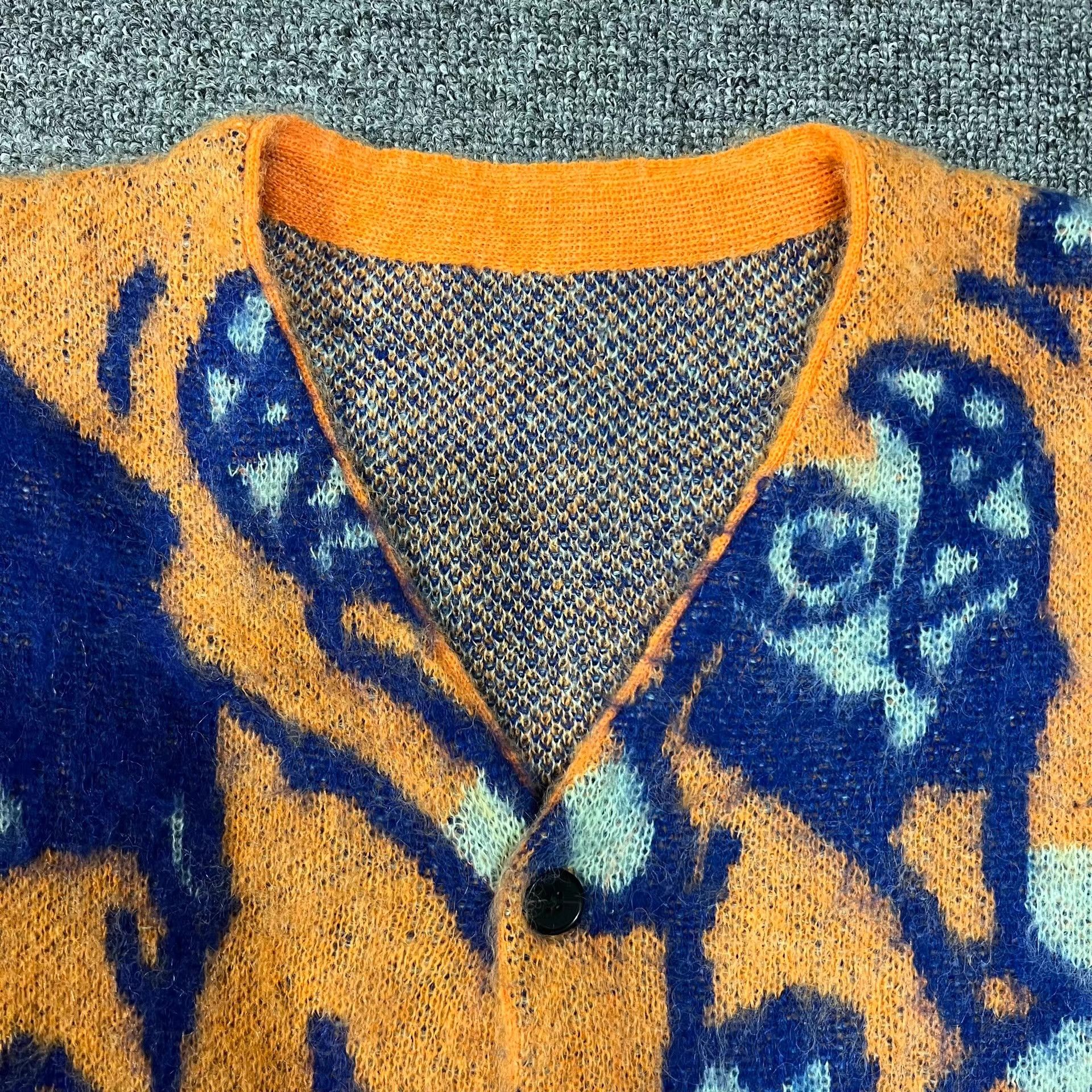Billionaire Boys Club BBC ICECREAM All-Over Flying Dog Print Cardigan Sweater Q7 Size US L / EU 52-54 / 3 - 3 Thumbnail