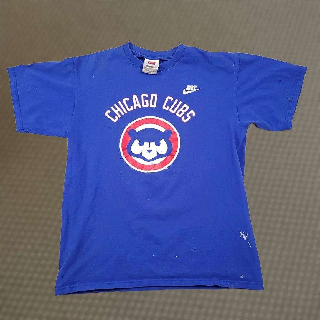 Nike VINTAGE Nike Team Chicago Cubs Shirt Mens Medium Blue Baseball Logo Short Sleeve MLB Size US M / EU 48-50 / 2 - 1 Thumbnail