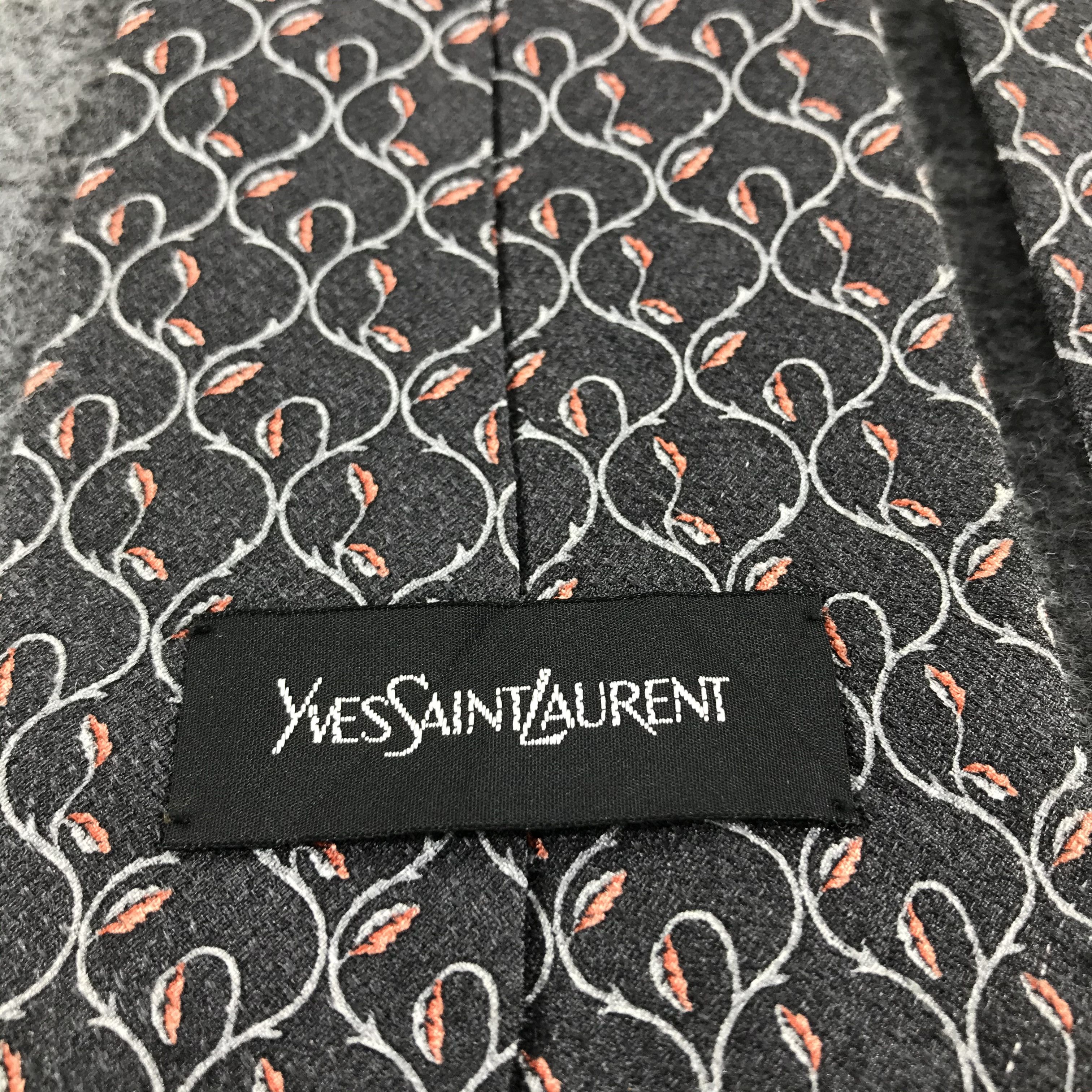 Yves Saint Laurent Vintage Yves Saint Laurent Floral Silk Neck Ties T39 Size ONE SIZE - 3 Thumbnail