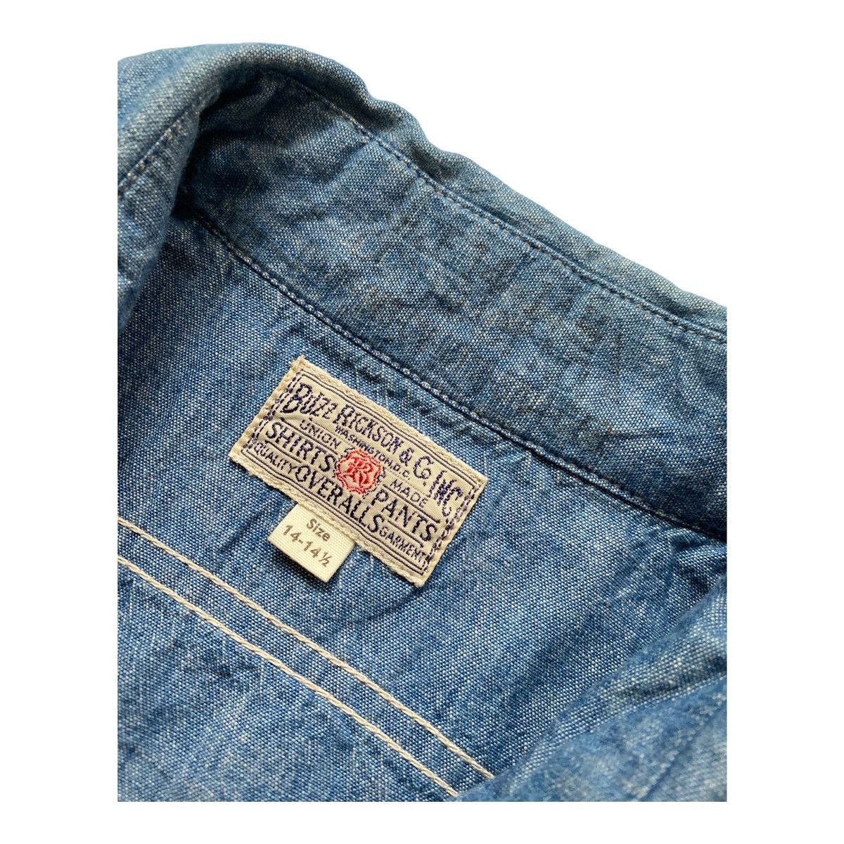 Buzz Rickson's × Japanese Brand Buzz Rickson's USN Chambray Work Shirt Short Sleeve Us Navy Size US S / EU 44-46 / 1 - 4 Thumbnail