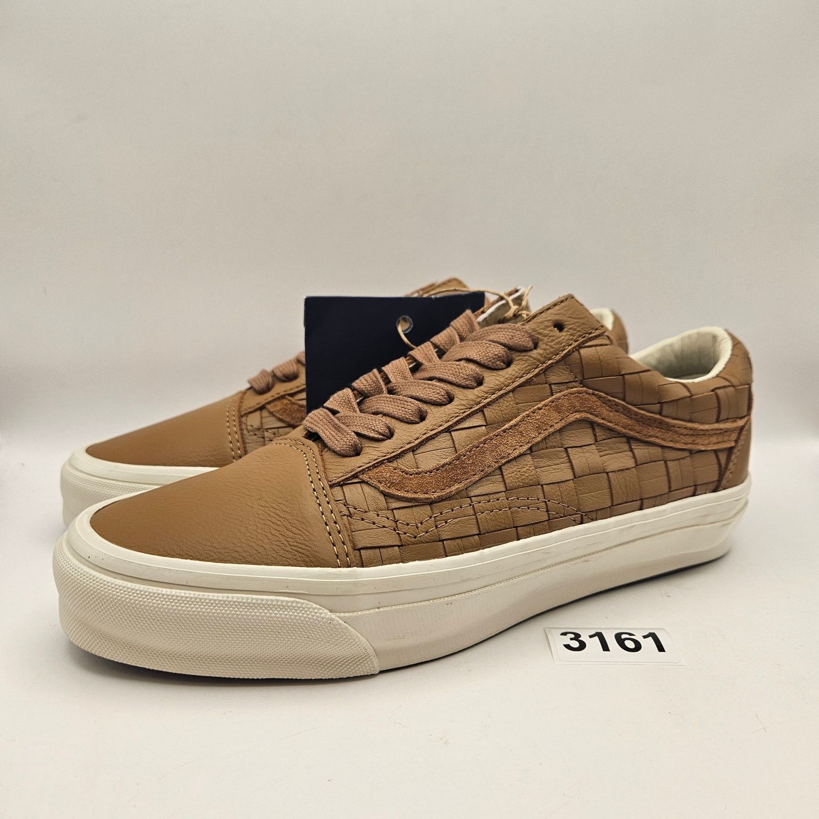 Vans VANS M7.5 W9 OLD SKOOL LX WOVEN LEATHER TAN WHITE SNEAKERS Size US 7.5 / EU 40-41 - 1 Thumbnail