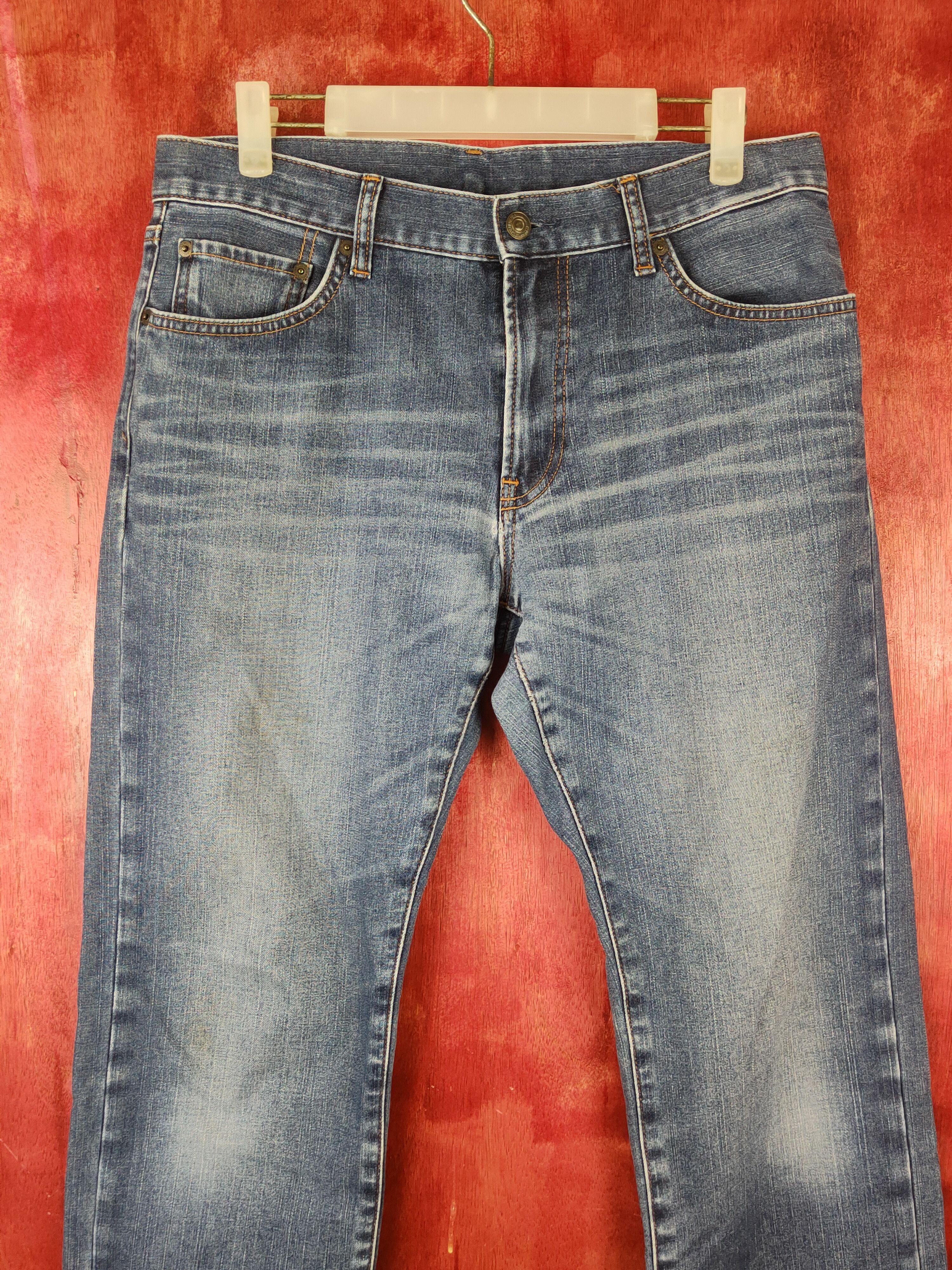 Japanese Brand Uniqlo Blue japan faded jeans Denim Pants #S1372 Size US 32 / EU 48 - 2 Thumbnail