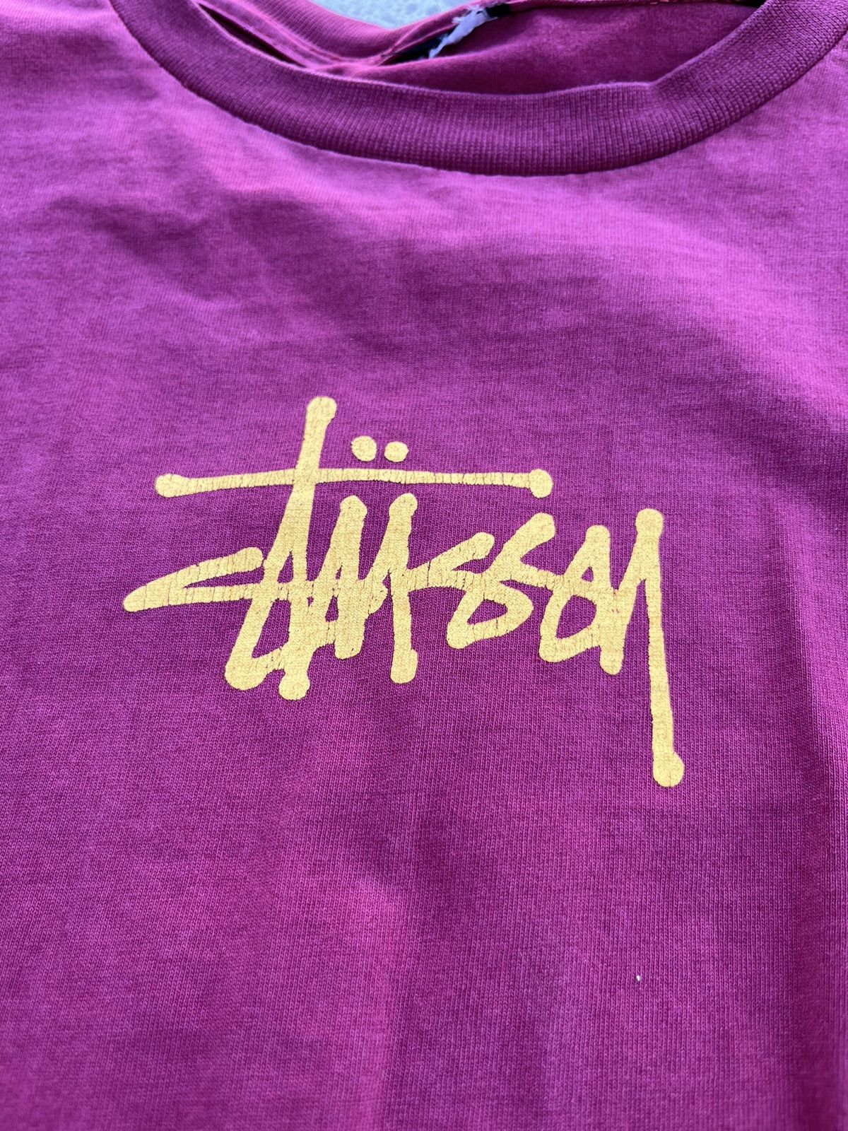 Stussy × Vintage Stussy Vintage Big Logo Saxophone Jazz Man Distressed T shirt Size US L / EU 52-54 / 3 - 7 Thumbnail