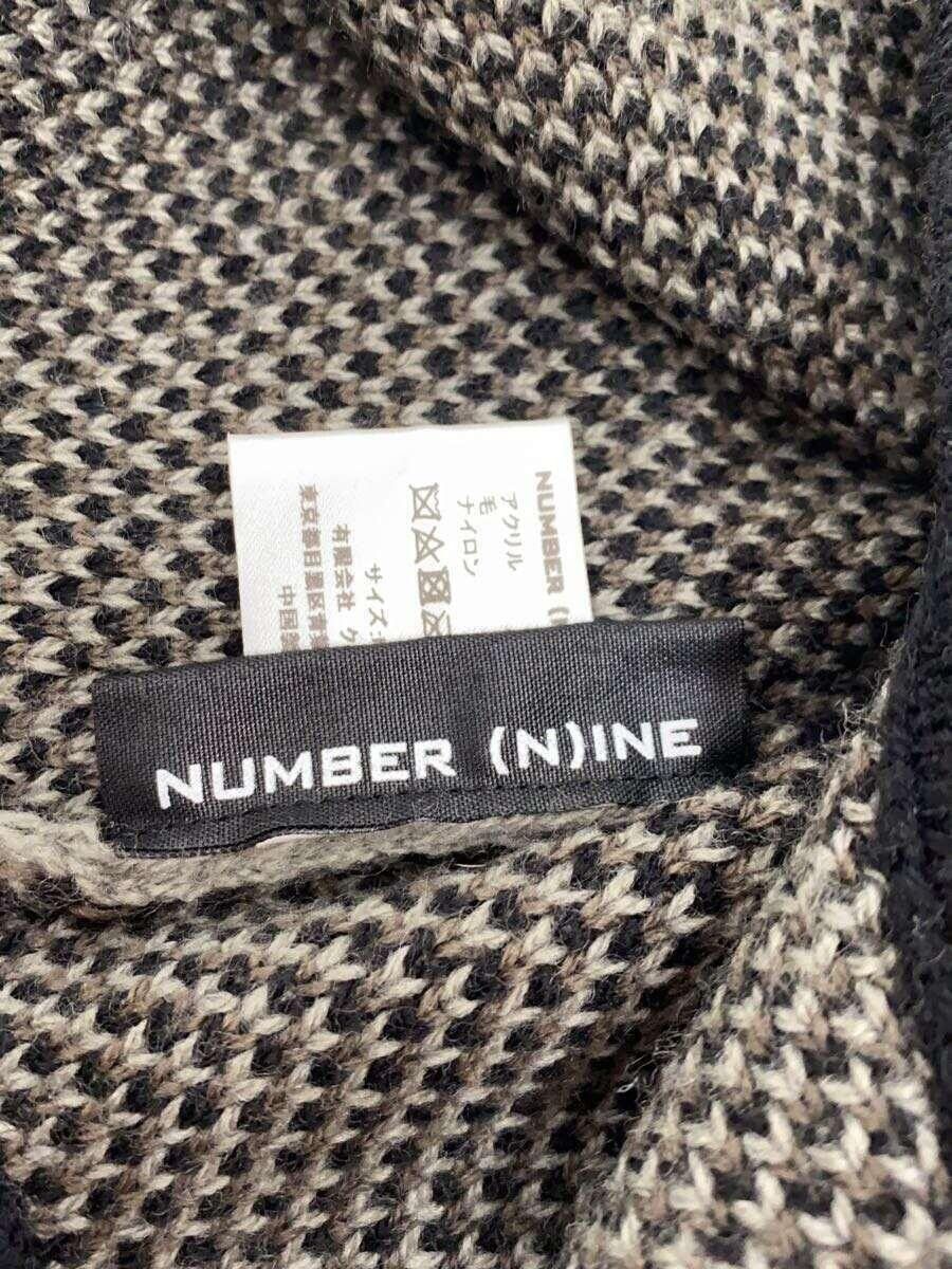 Number (N)ine Zig Zag Stitch Winter Knit Beanie Size ONE SIZE - 3 Thumbnail