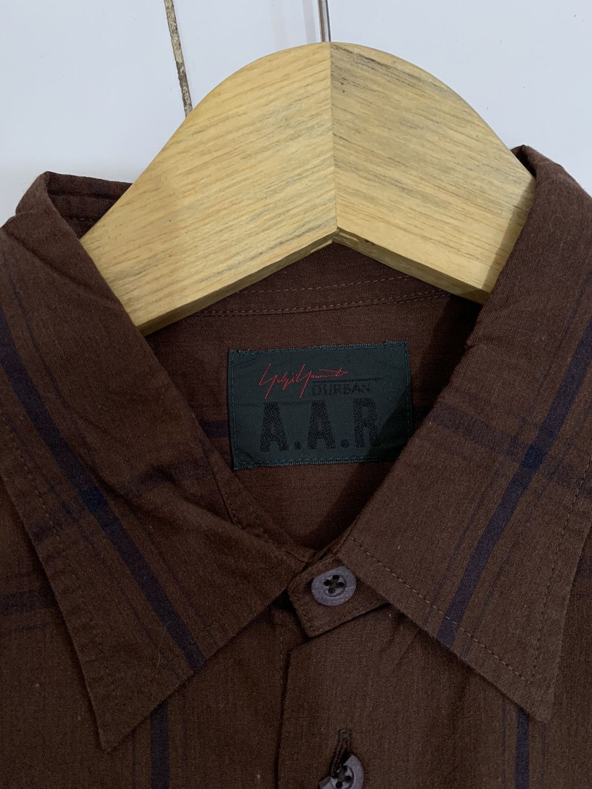 Yohji Yamamoto Vintage A.A.R yohji yamamoto d’urban plaid button up shirt Size US L / EU 52-54 / 3 - 5 Thumbnail