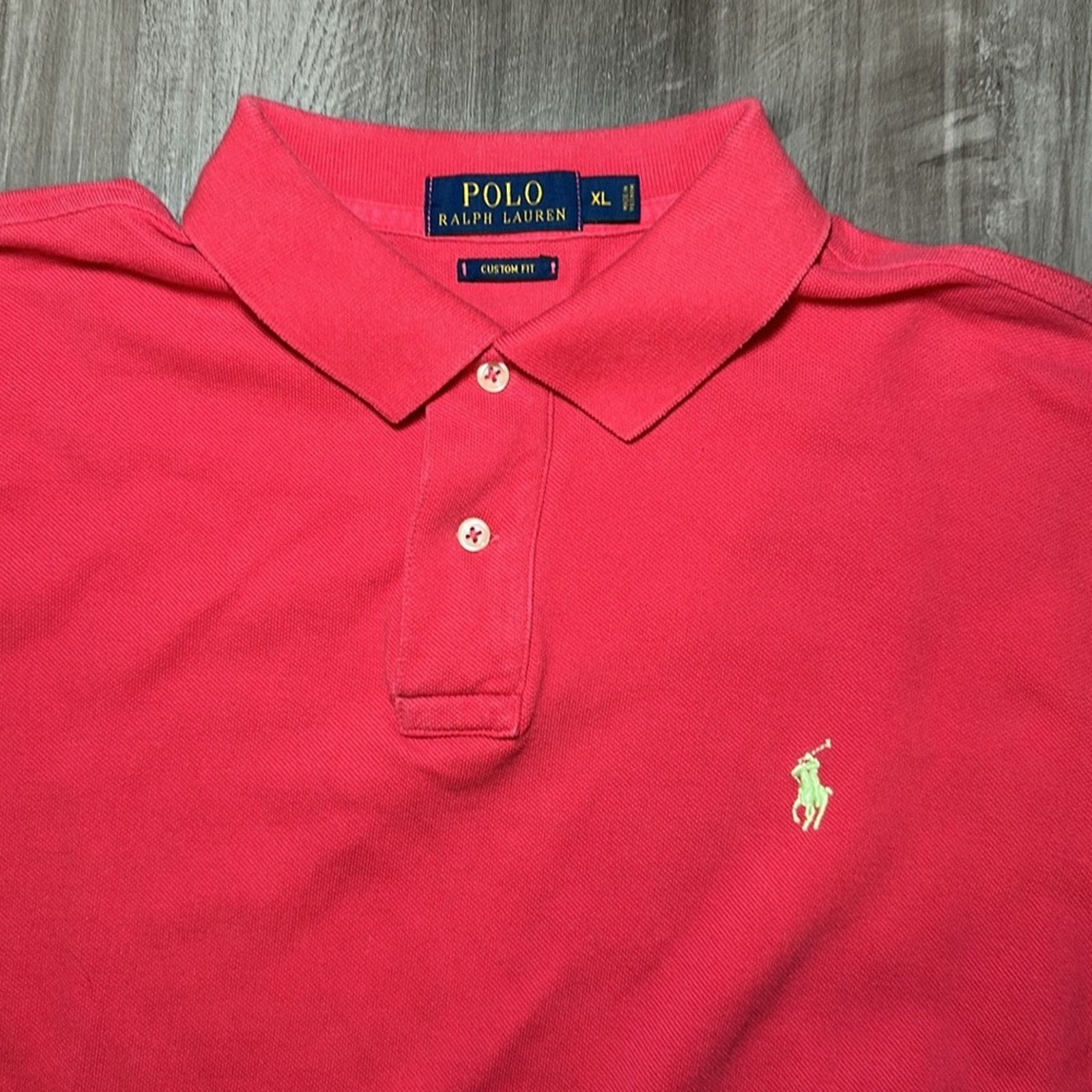 Polo Ralph Lauren Polo Ralph Lauren Custom Fit Knit Polo - XL Size US XL / EU 56 / 4 - 5 Thumbnail
