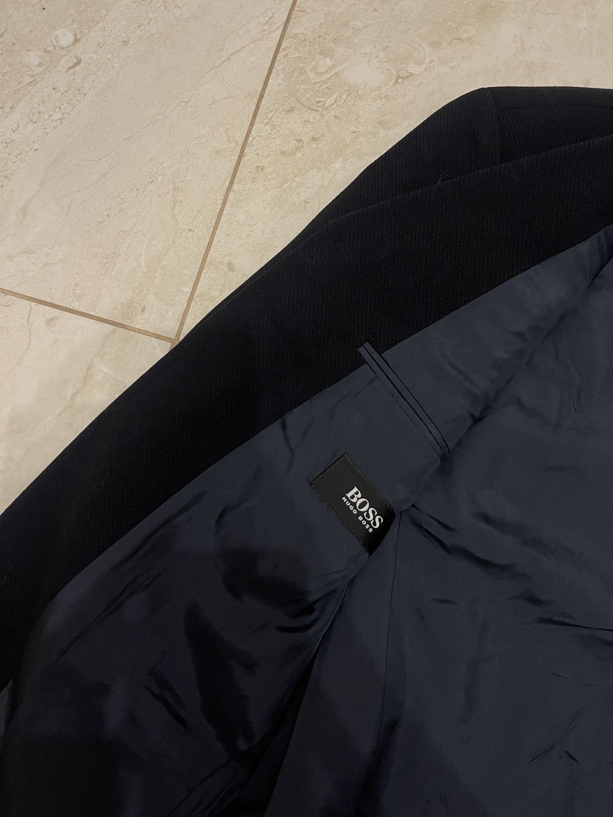 Hugo Boss 🔥Vintage Hugo boss blazer dark blue classic jacket Size 42L - 7 Thumbnail