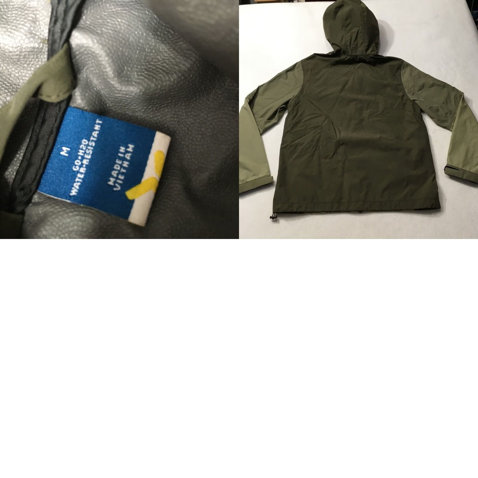Old Navy VINTAGE Old Navy Go-H20 Hooded Windbreaker Jacket Lightweight Shell Green M 90s Mens Size US M / EU 48-50 / 2 - 8 Thumbnail