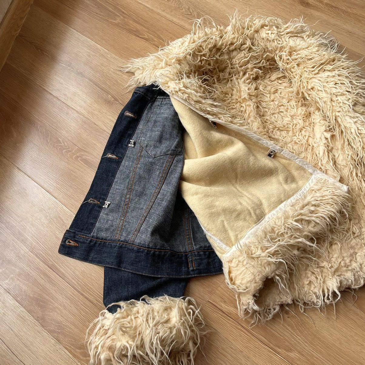 If Six Was Nine Vintage Japanese Faux Fur Denim Jacket LGB Style Size US M / EU 48-50 / 2 - 8 Thumbnail
