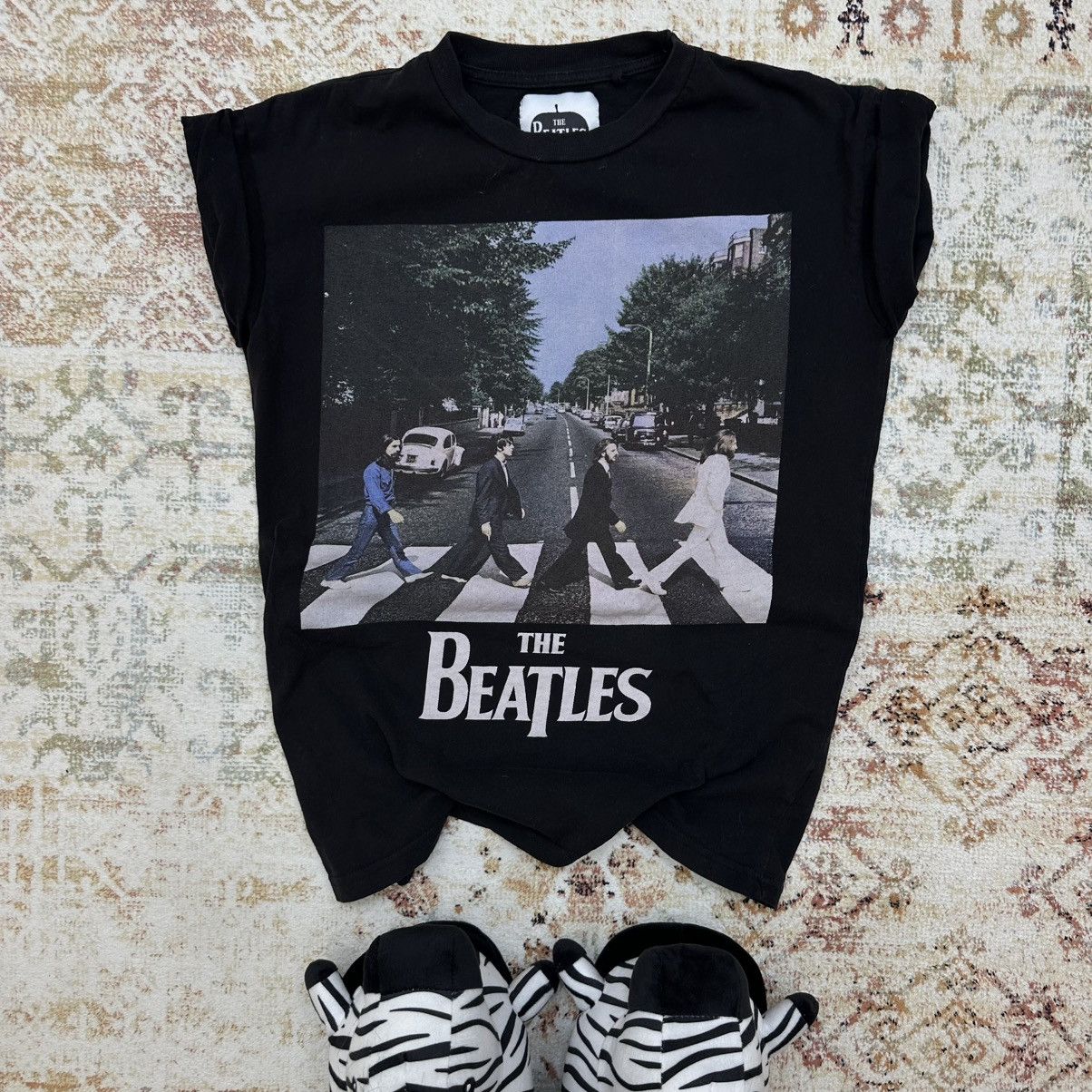 Band Tees × Vintage Vintage The Beatles T-shirts Band Rock Big Logo Hype Size M / US 6-8 / IT 42-44 - 1 Thumbnail