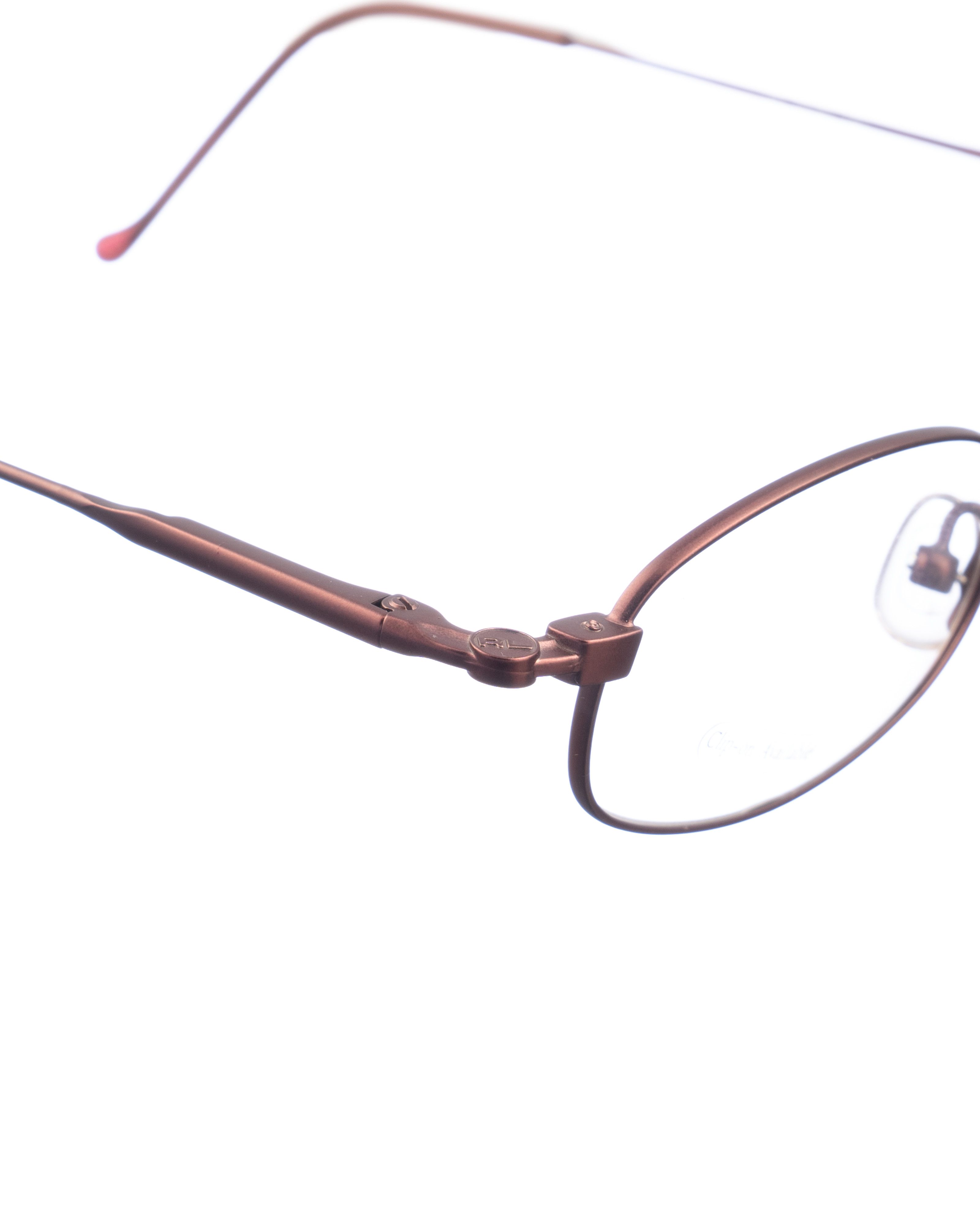 Ralph Lauren 00s Matte Chocolate Brown Glasses