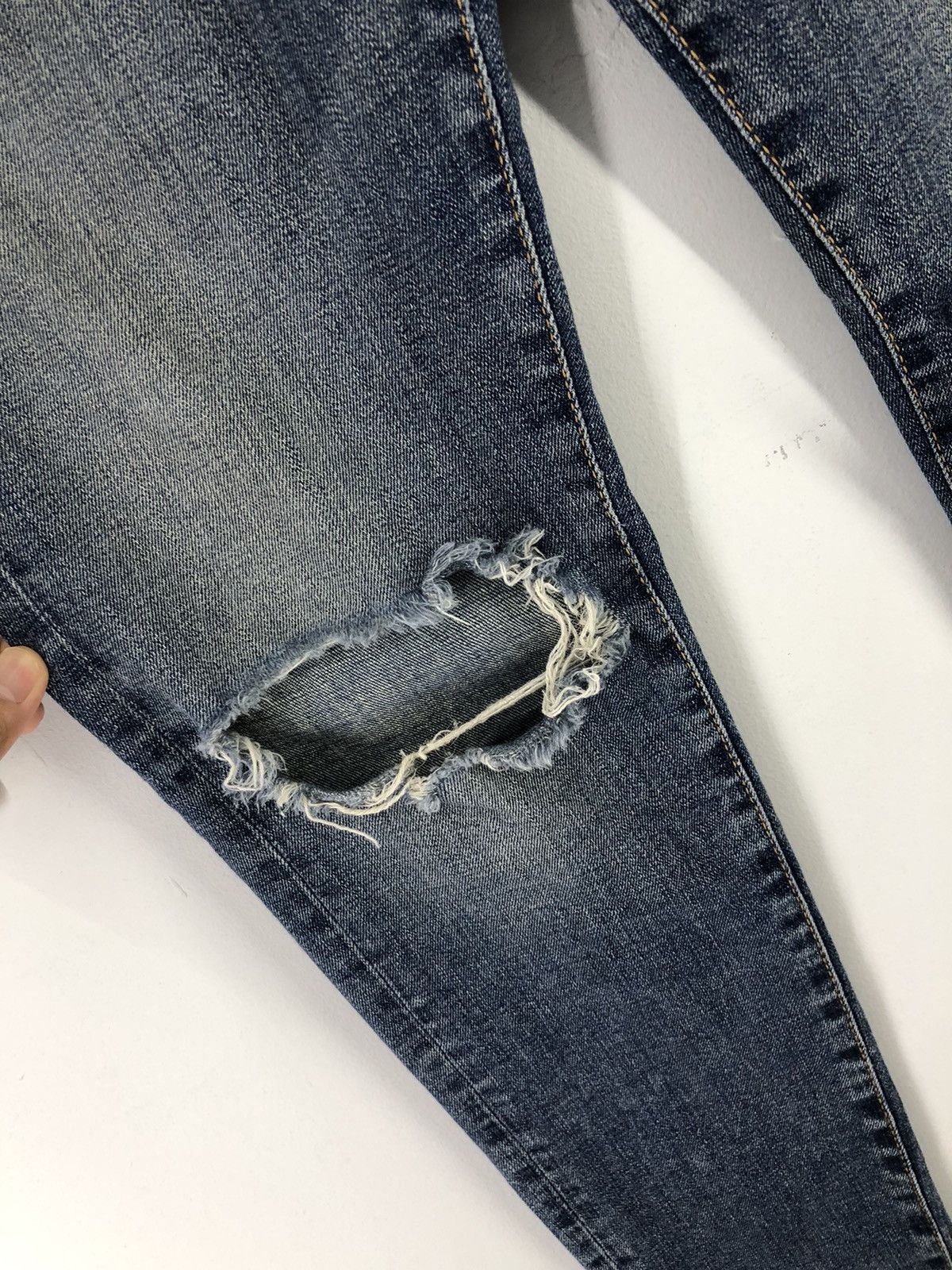 Represent Clo. Represent Destroyer Denim Rockstar Blue Skinny Jeans Size US 28 / EU 44 - 9 Thumbnail