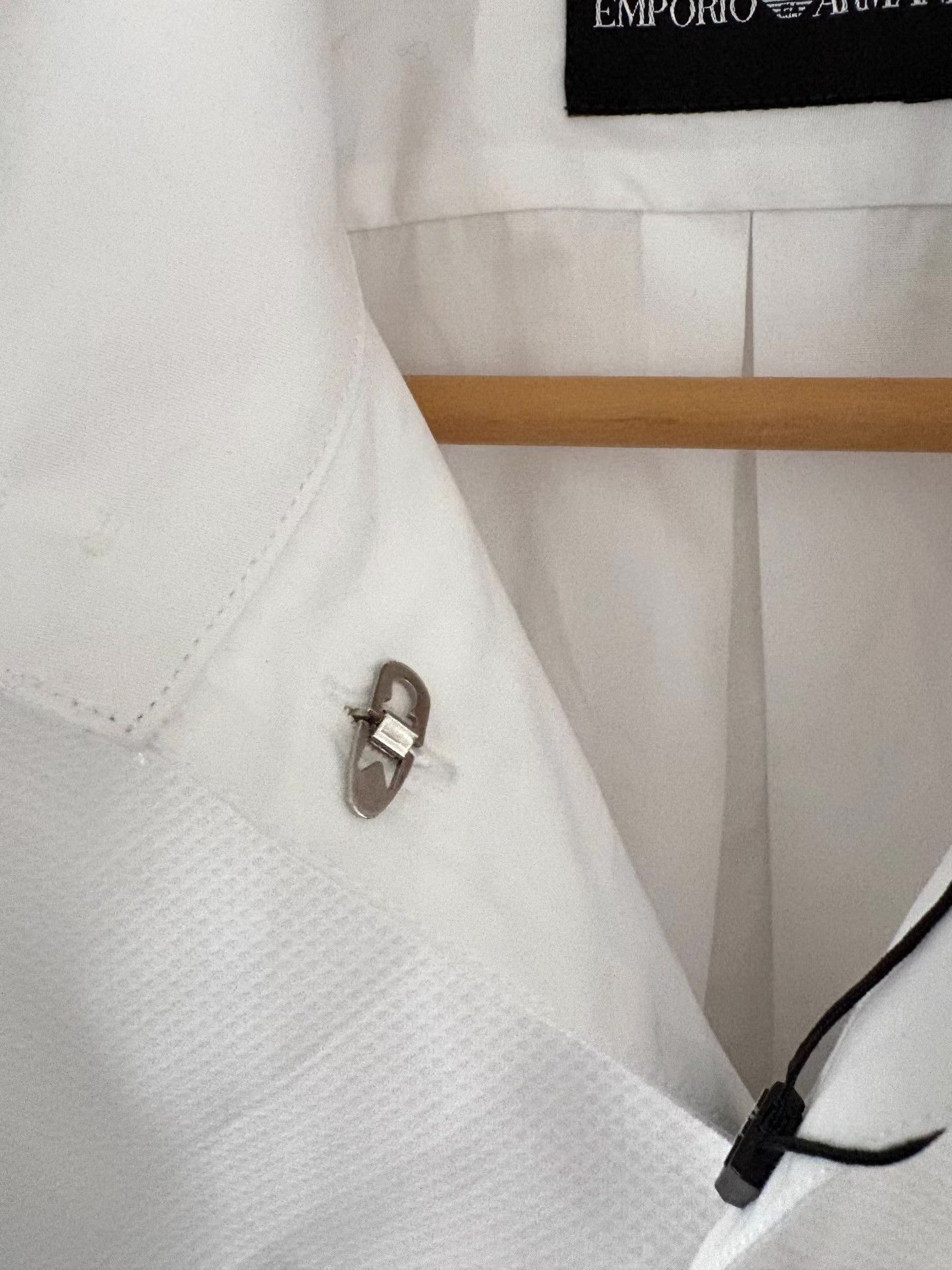 Emporio Armani Emporio Armani Men's White Dress Shirt Ｑ21 Size US M / EU 48-50 / 2 - 4 Thumbnail