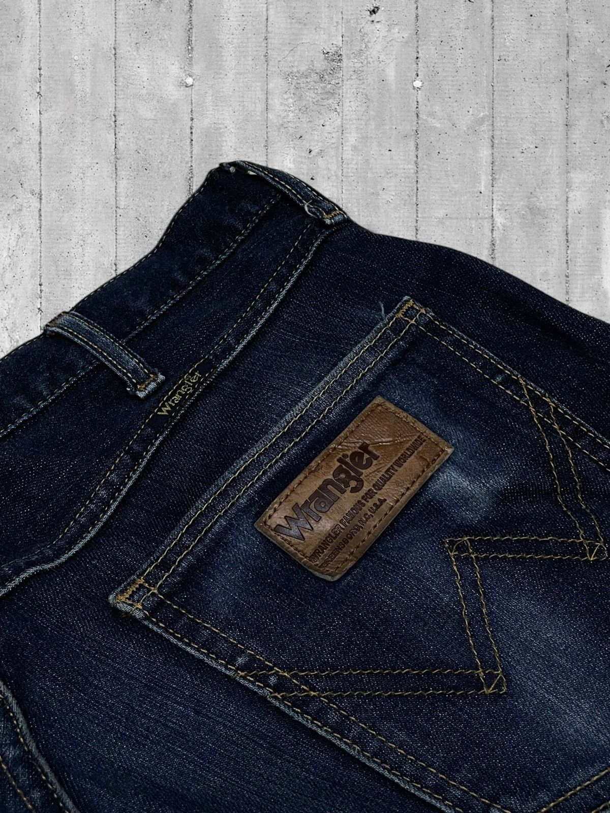 Designer × Vintage × Wrangler Vintage 90s Designer Wrangler Crafted With Pride Blue Denim Size US 32 / EU 48 - 15 Thumbnail