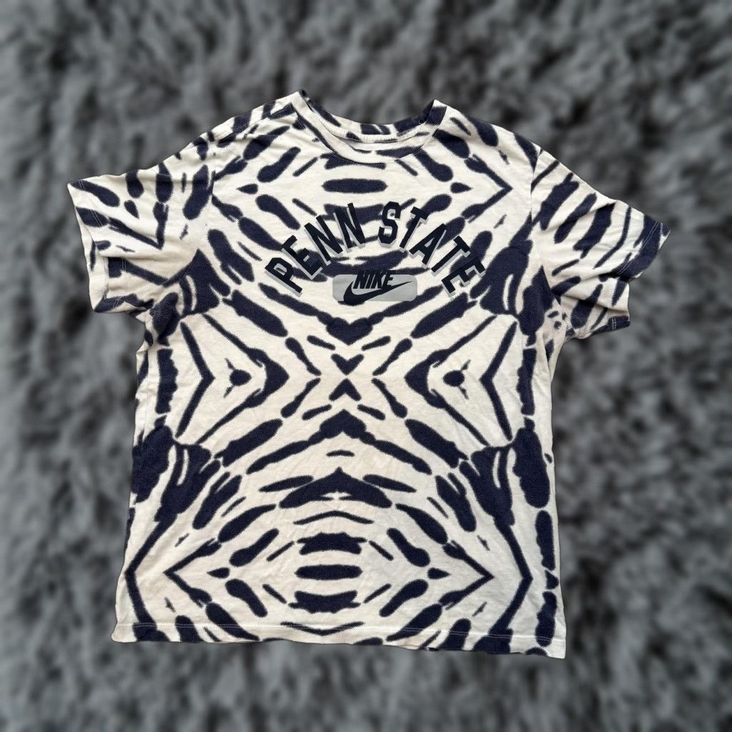 Nike Nike Penn State Shirt Mens XL Tie Dye Swoosh Graphic DH4158-100 Size US XL / EU 56 / 4 - 1 Thumbnail