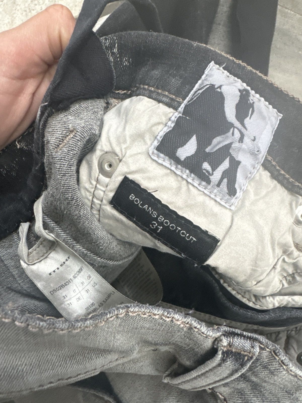 Rick Owens Drkshdw Rick Owen’s Drkshdw Bolan Jeans Size US 31 - 3 Thumbnail