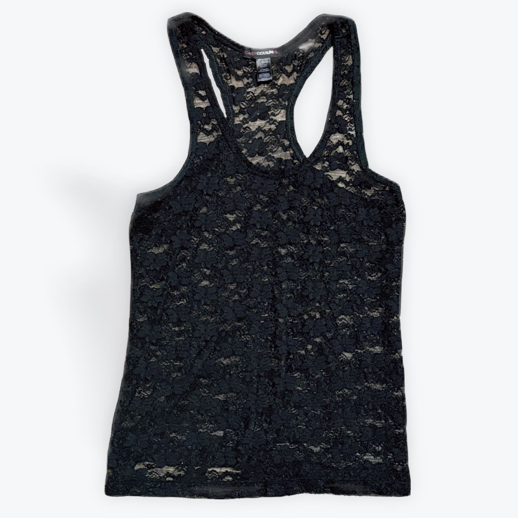Other L - Candy Couture Black Lace Top Size L / US 10 / IT 46 - 1 Thumbnail