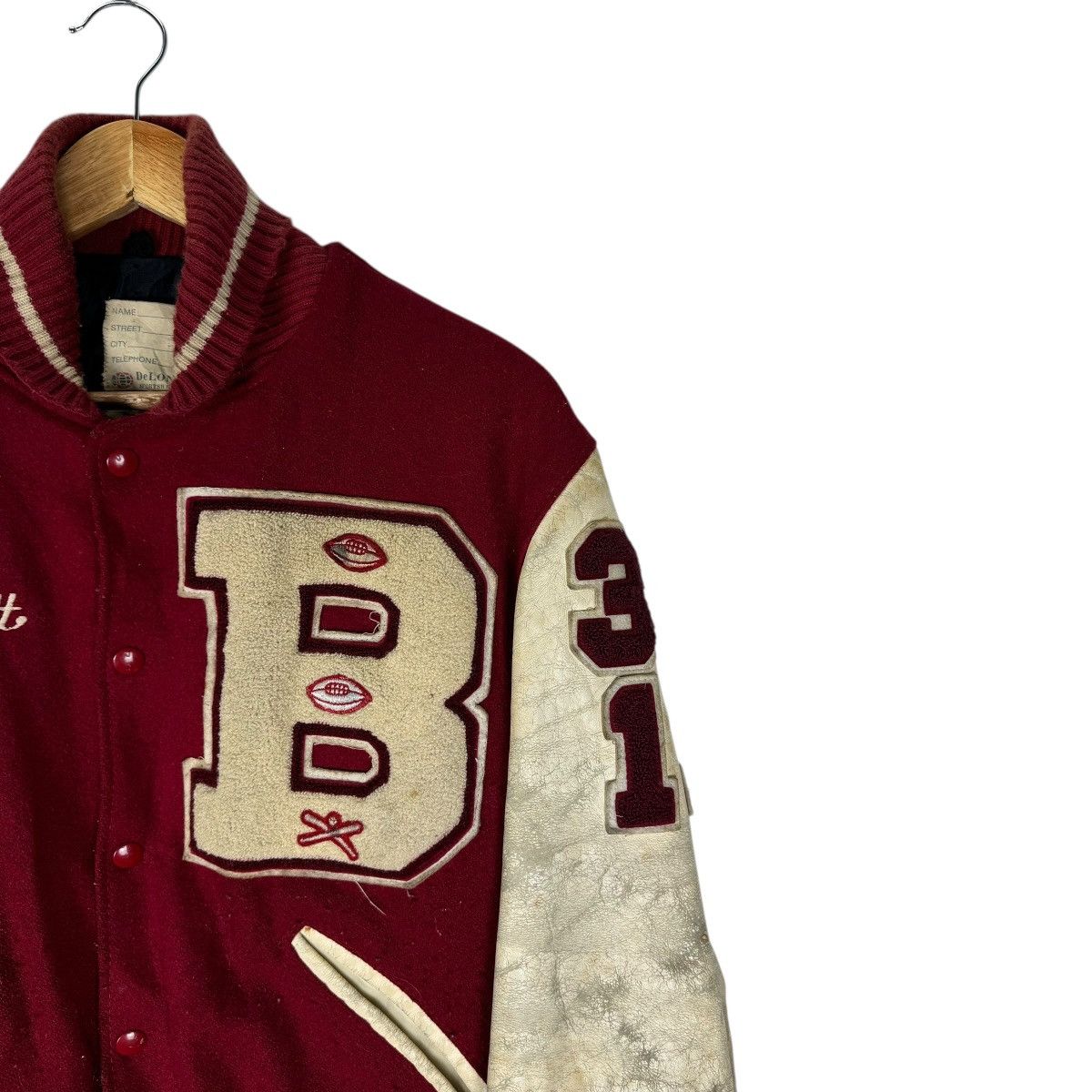 Delong 🌟VTG DELONG CAPITAL B NFL VARSITY JACKET Size US M / EU 48-50 / 2 - 3 Thumbnail
