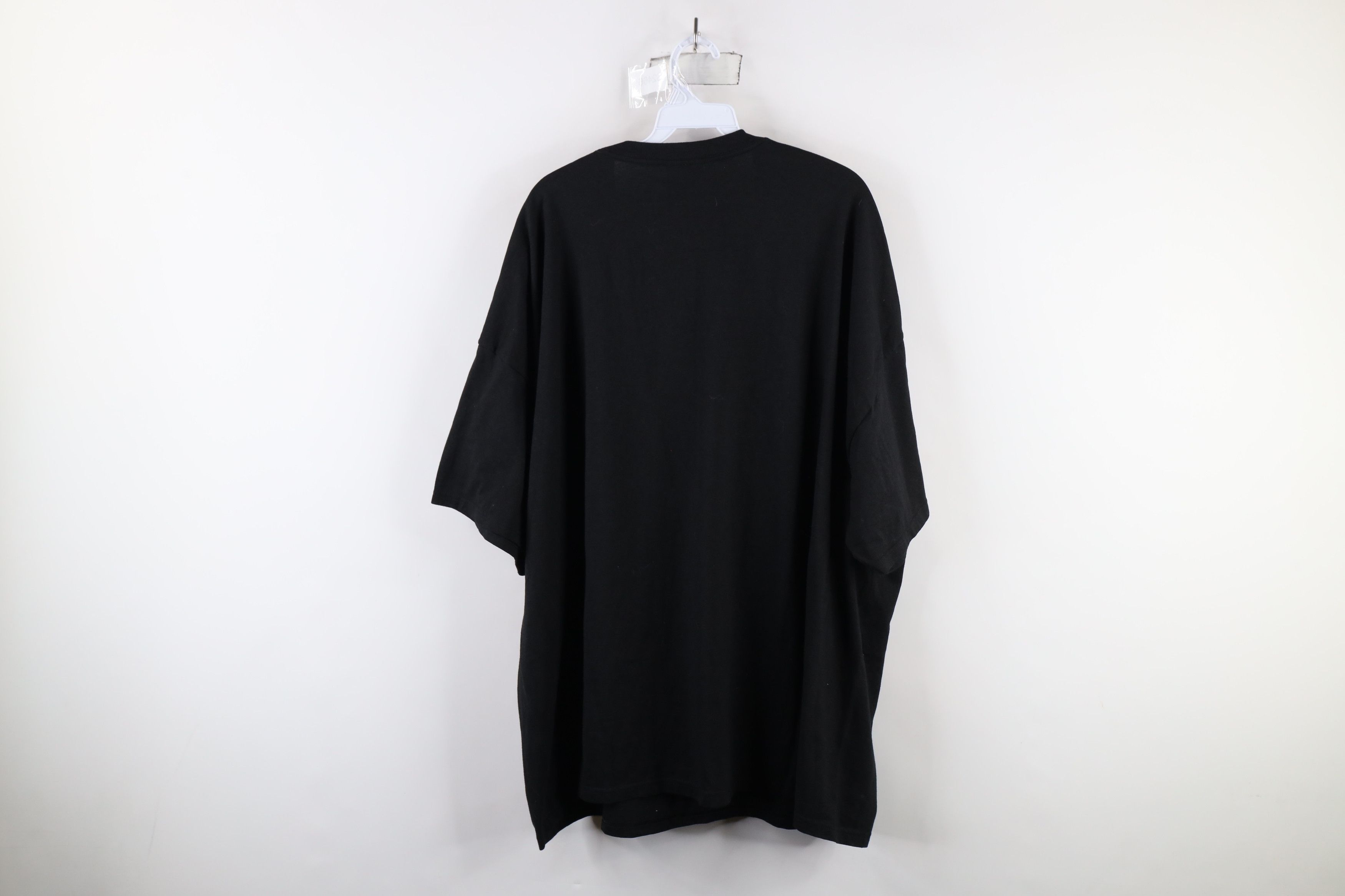 Hanes × Vintage Vintage 90s Hanes Heavyweight Short Sleeve T-Shirt Black Size US XXL / EU 58 / 5 - 6 Thumbnail