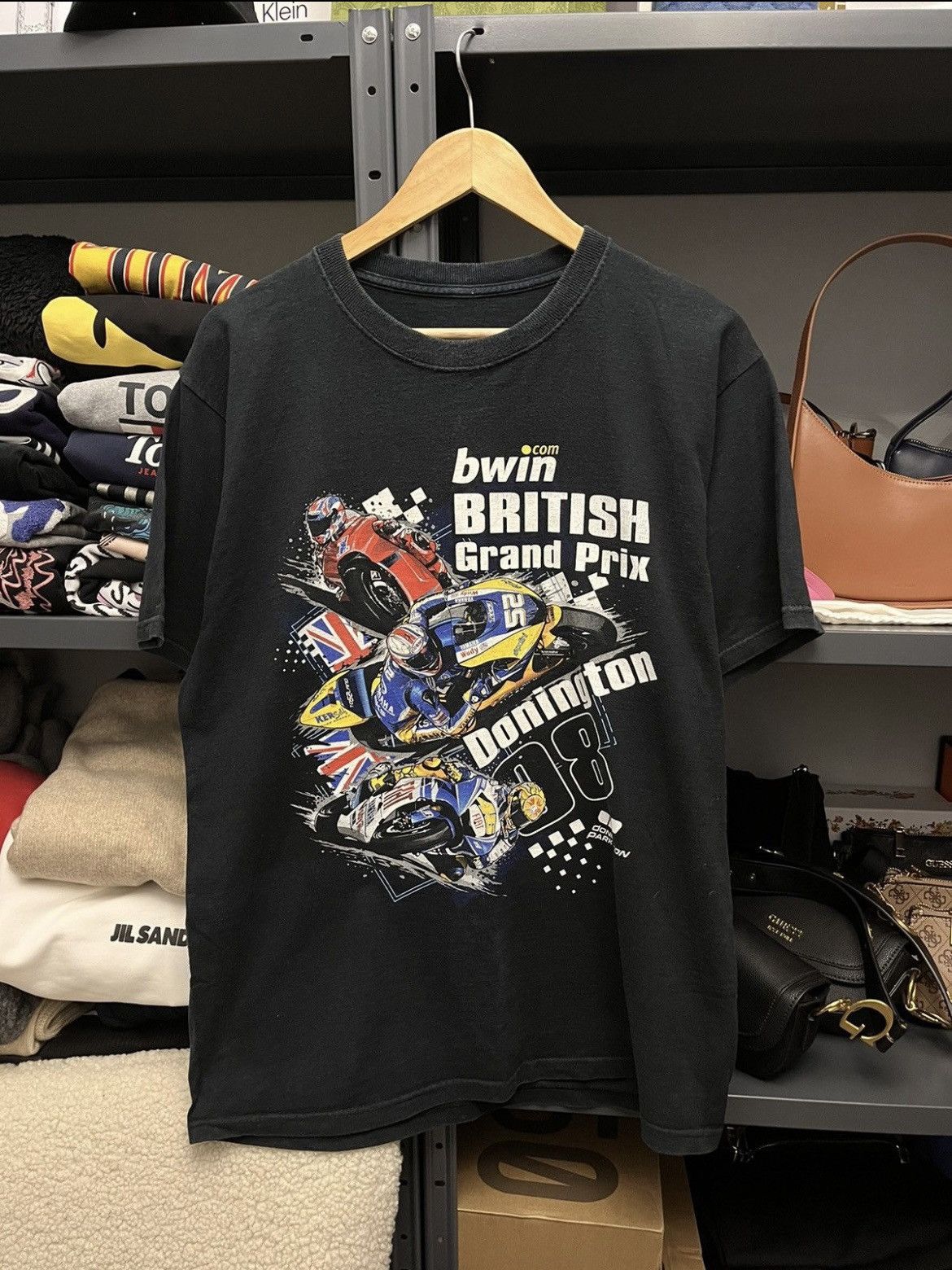 Vintage Vintage British Grand Prix Motorsport T-shirt Size US L / EU 52-54 / 3 - 1 Thumbnail