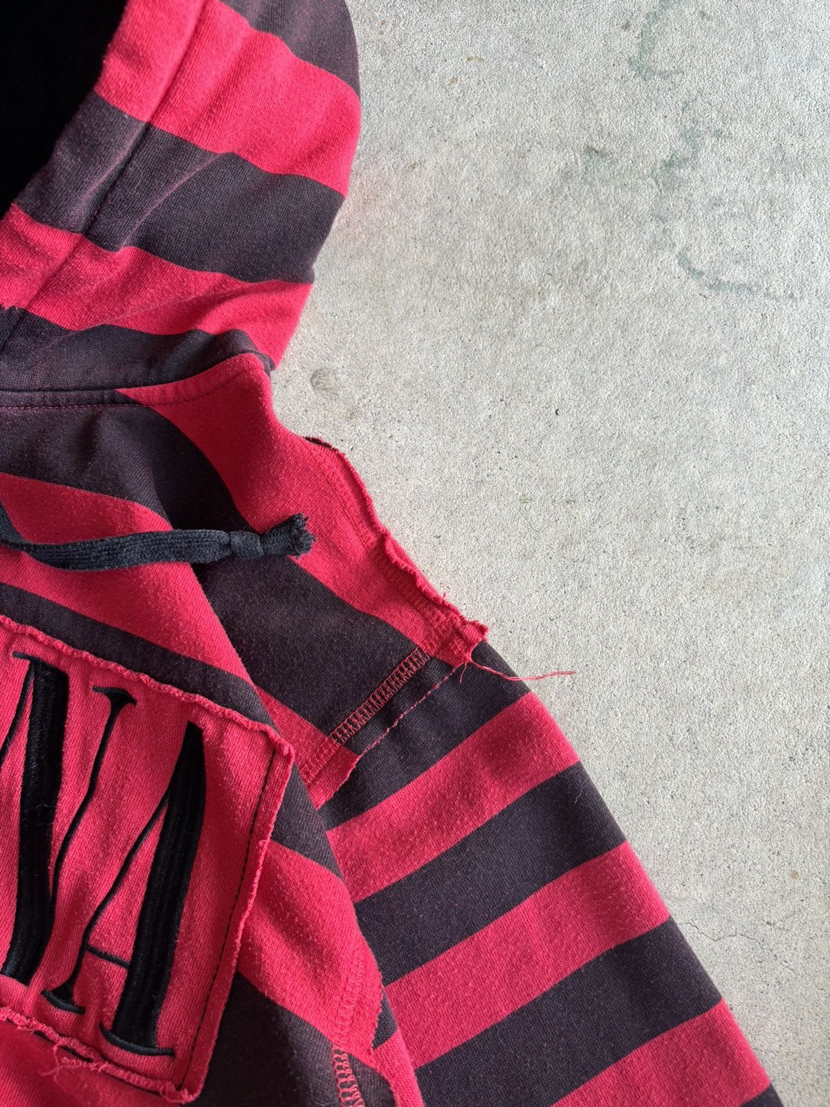 Vintage Crazy Nirvana Grunge Striped Zip Hoodie Kurt Cobain Style Size US L / EU 52-54 / 3 - 6 Thumbnail