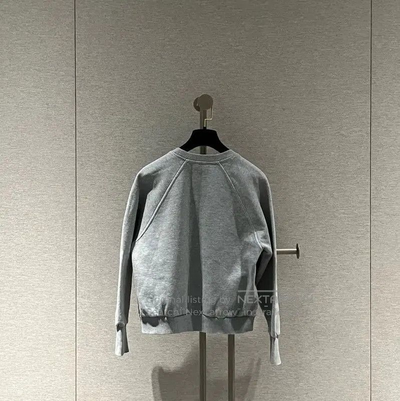 Burberry Burberry Gray Logo Cotton Long Sleeve Sweatshirt. Size M / US 6-8 / IT 42-44 - 2 Thumbnail