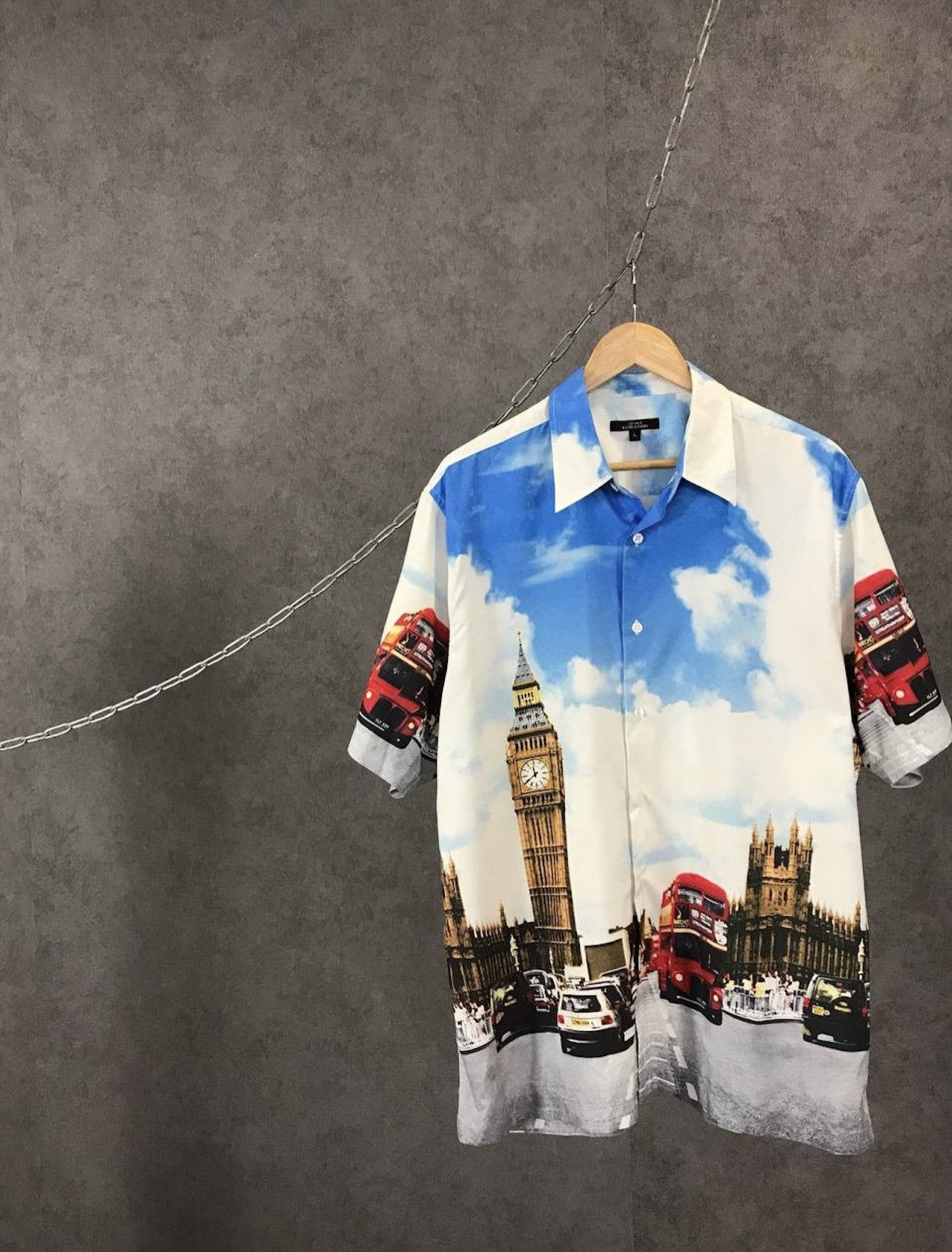 Vintage Big Ben London vintage crazy Hawaiian shirt Size US L / EU 52-54 / 3 - 1 Thumbnail