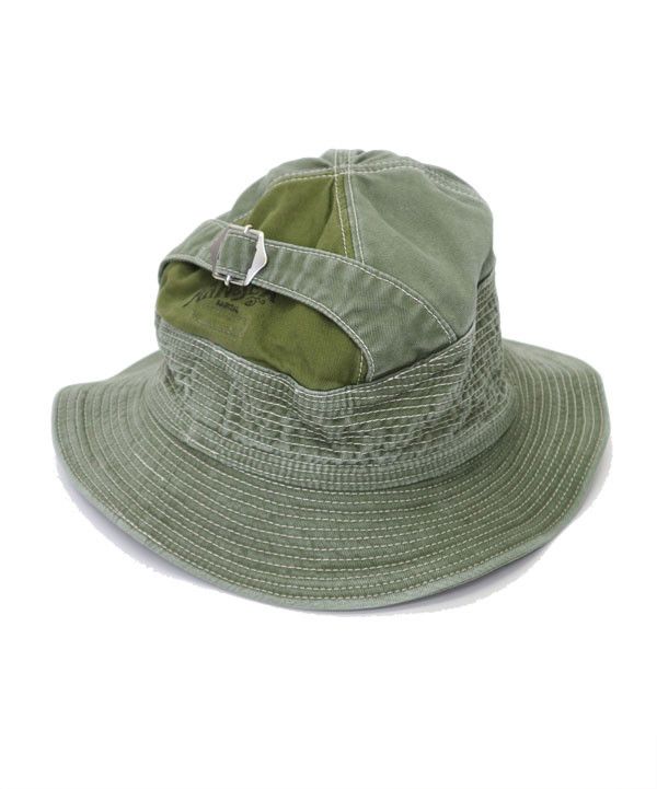 Pre-owned Kapital Chino Old Man And The Sea Hat In Khaki