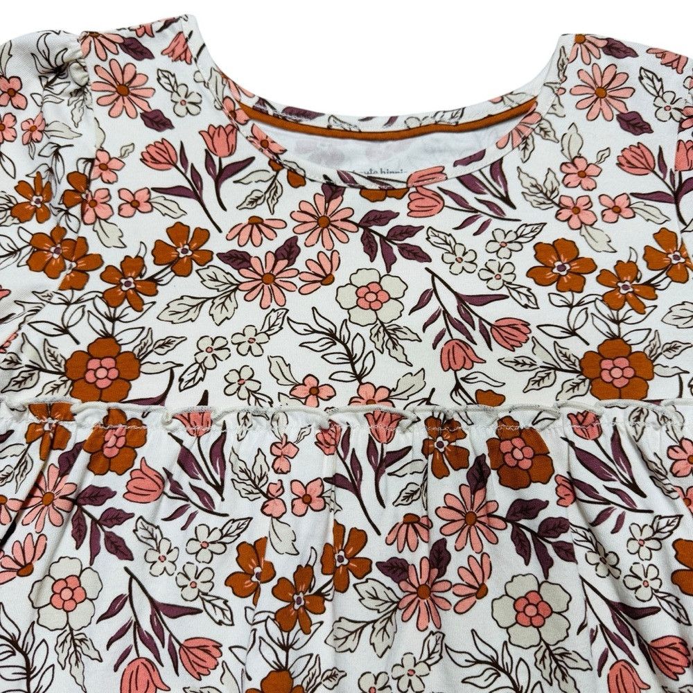Haute Hippie New Haute Hippie Long Sleeve Floral Print Cotton Top Size XXS / US 00 / IT 34 - 3 Thumbnail