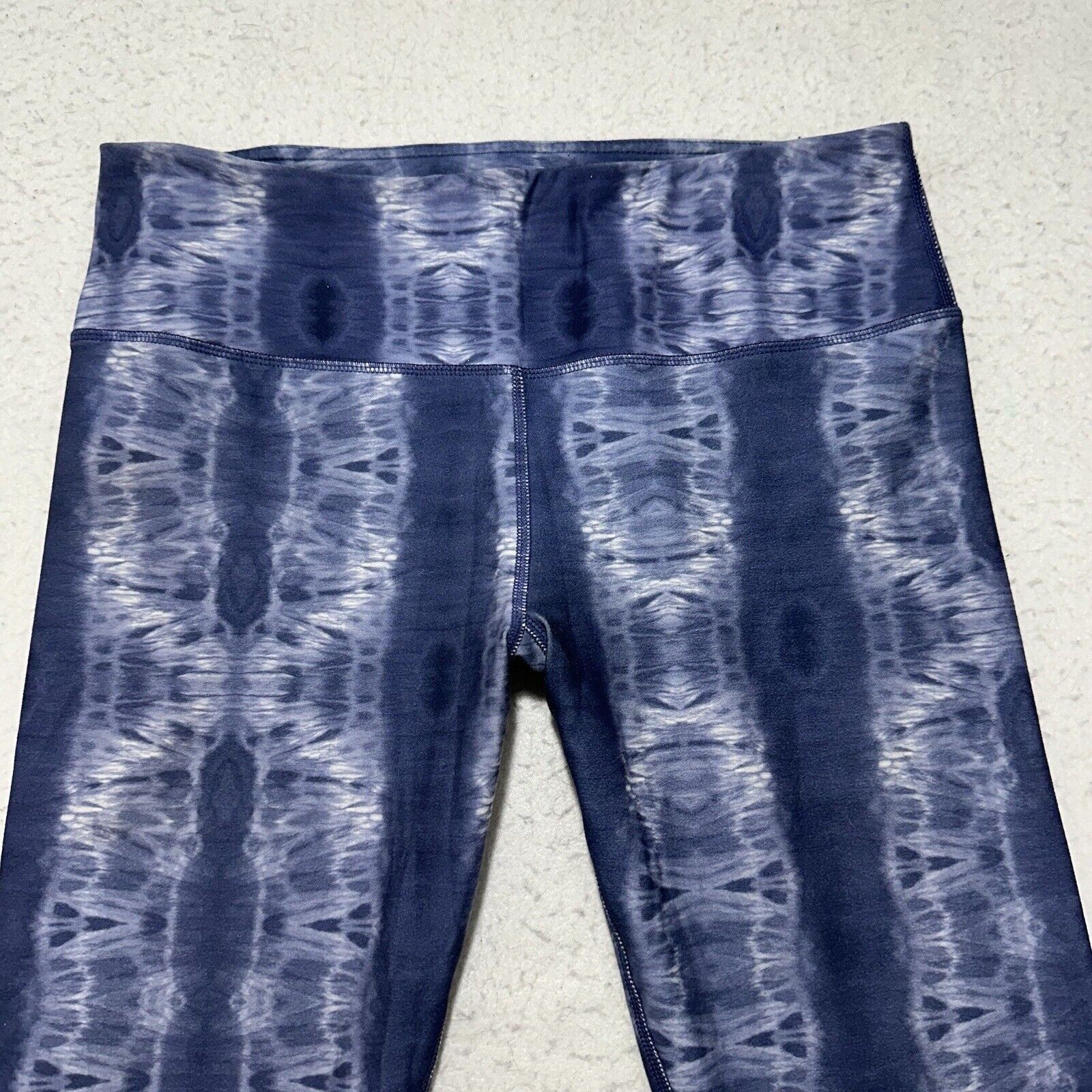 Other Scorpio Sol Medium Capri Leggings Tie Dye Blue Yoga Pants Size 30" / US 8 / IT 44 - 2 Thumbnail