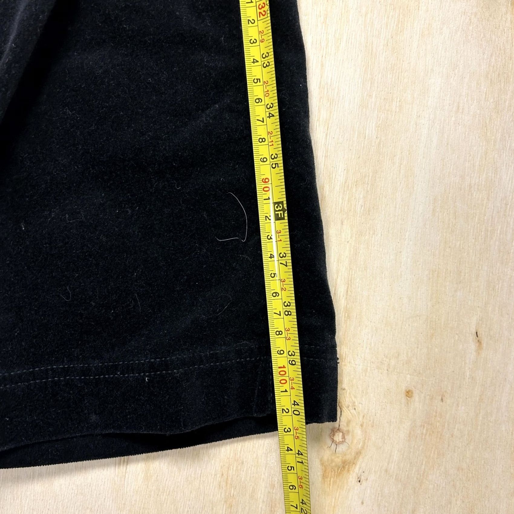 Velour Vintage Ava Pants Womens 32x31 Black Velour Bootcut Stretch Chino Size 32" / US 10 / IT 46 - 5 Thumbnail