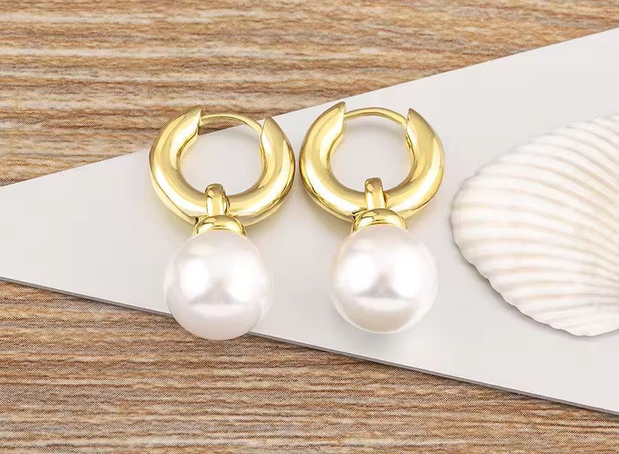 Jewelry Vintage style pearl earrings Size ONE SIZE - 1 Thumbnail