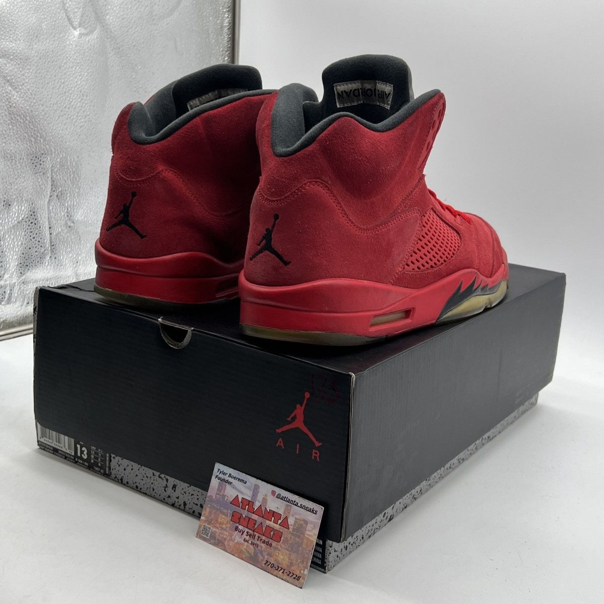 Jordan Brand Air Jordan 5 Red suede Size US 13 / EU 46 - 5 Thumbnail
